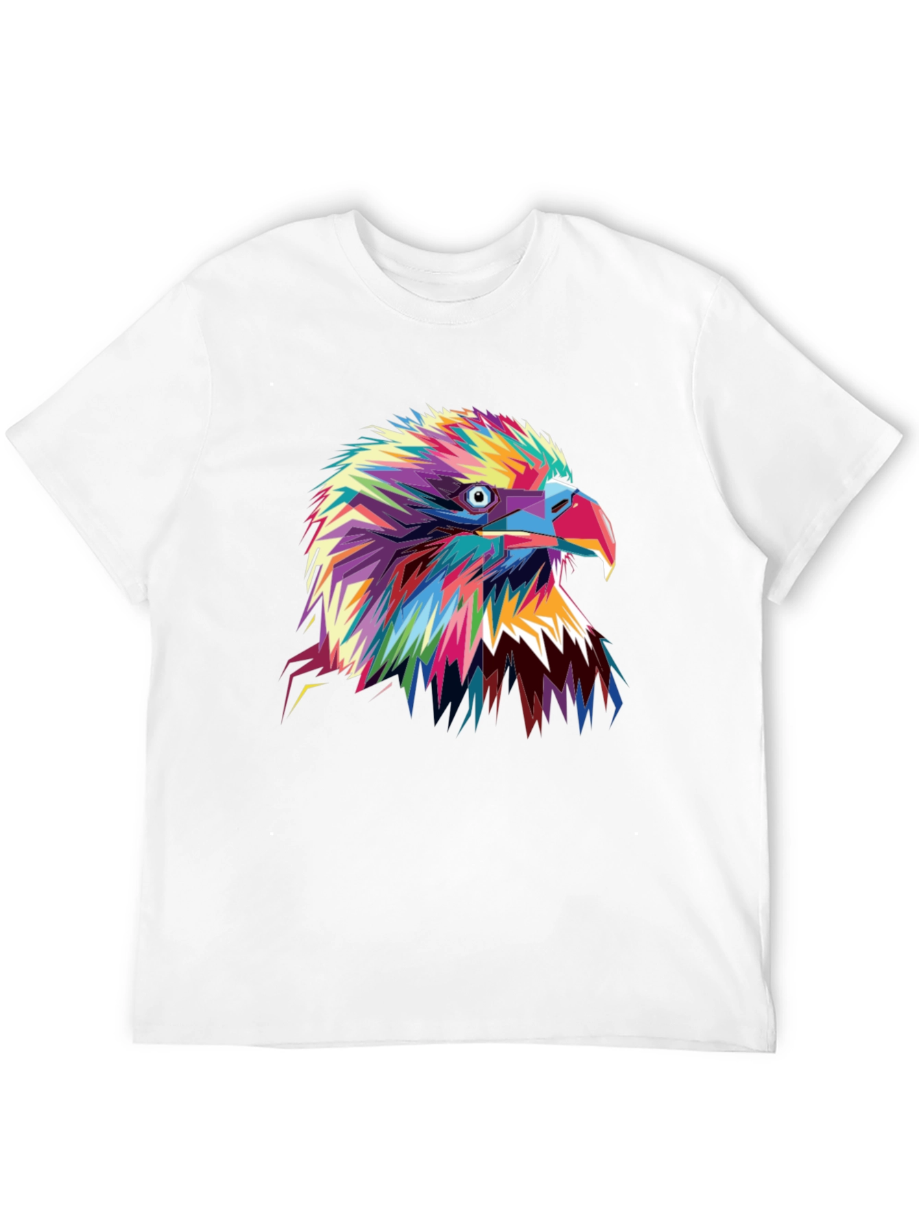 Black Bold Eagle Graphic Tee - Vibrant Colorful Bird T-Shirt view 12