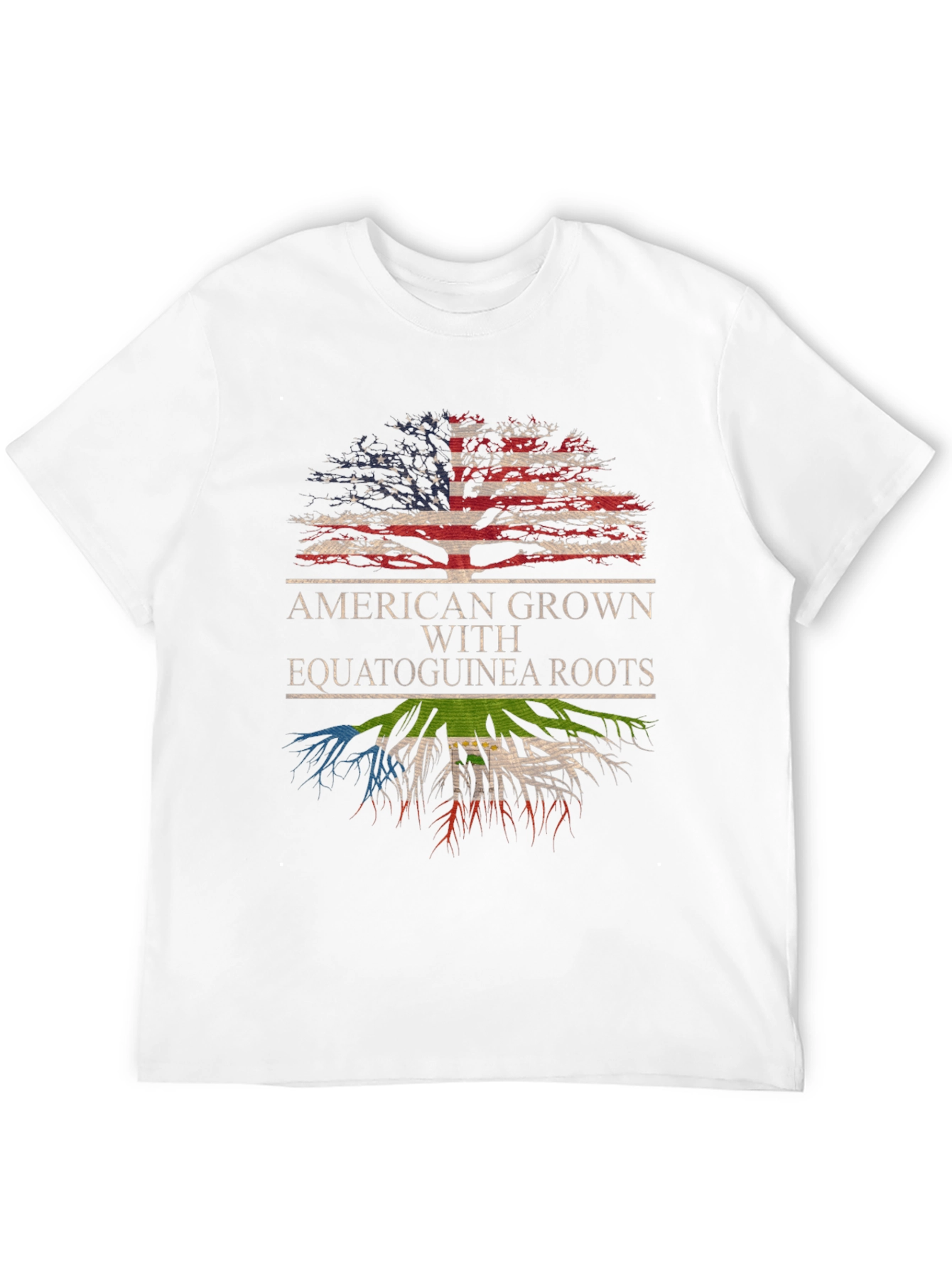 American Grown with Equatoguinea Roots T-Shirt - 12