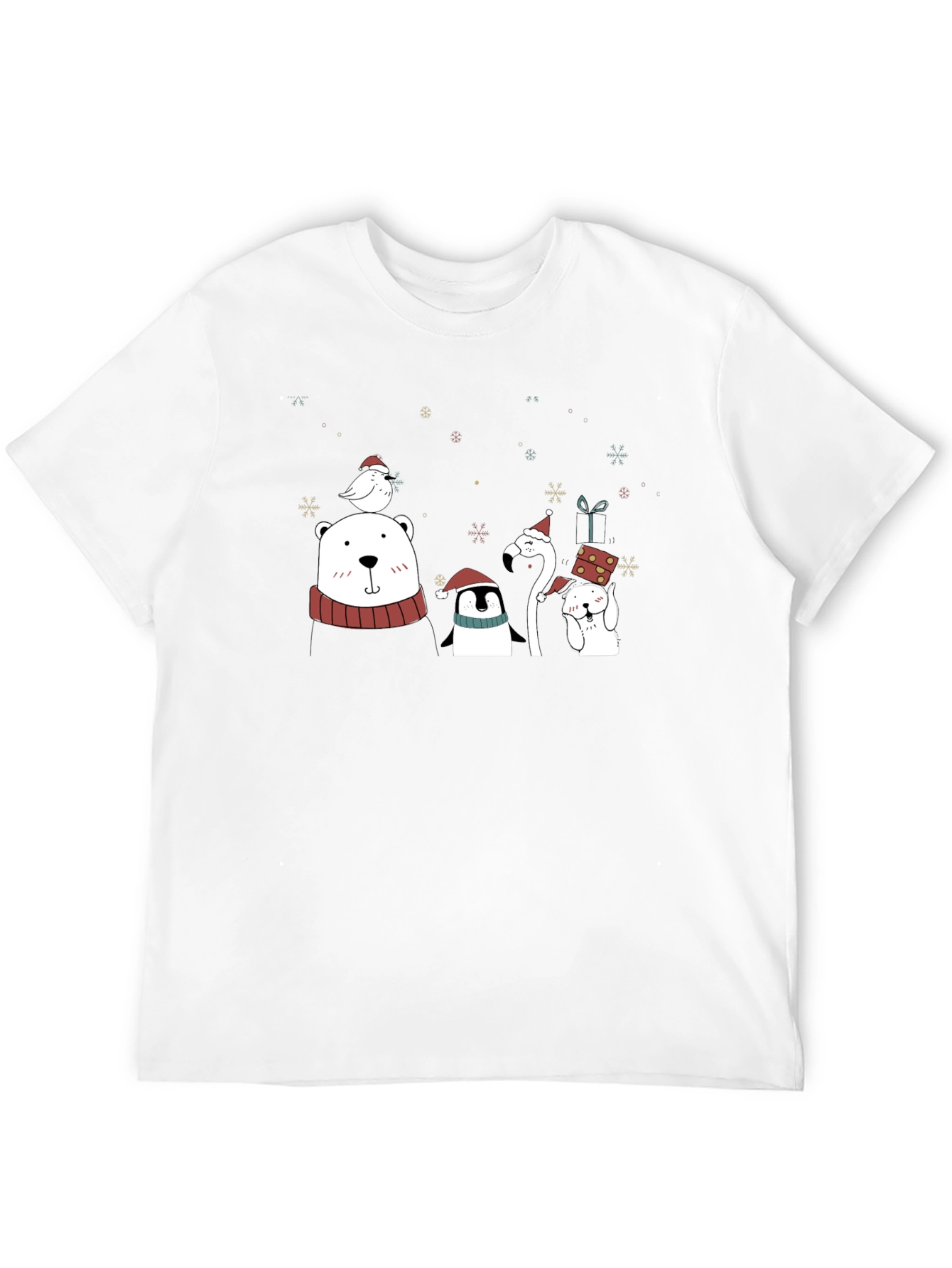 Festive Holiday Animals Graphic T-Shirt - 12