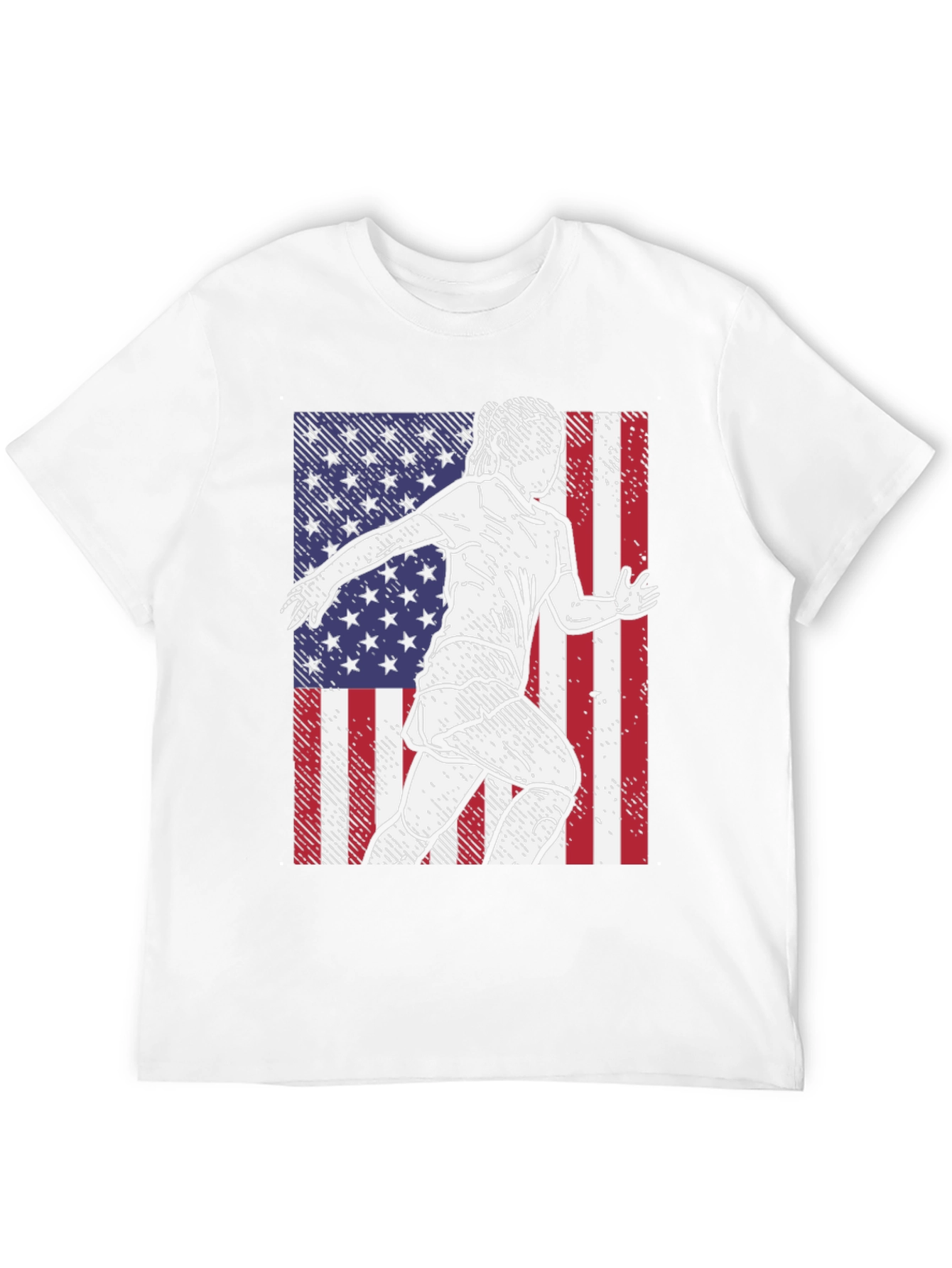 Black USA Soccer Player Graphic Tee view 12