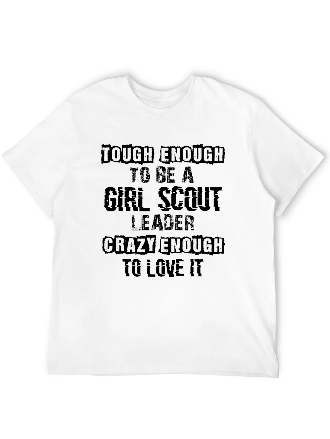 Black Tough Enough Girl Scout Leader Black T-Shirt view 12