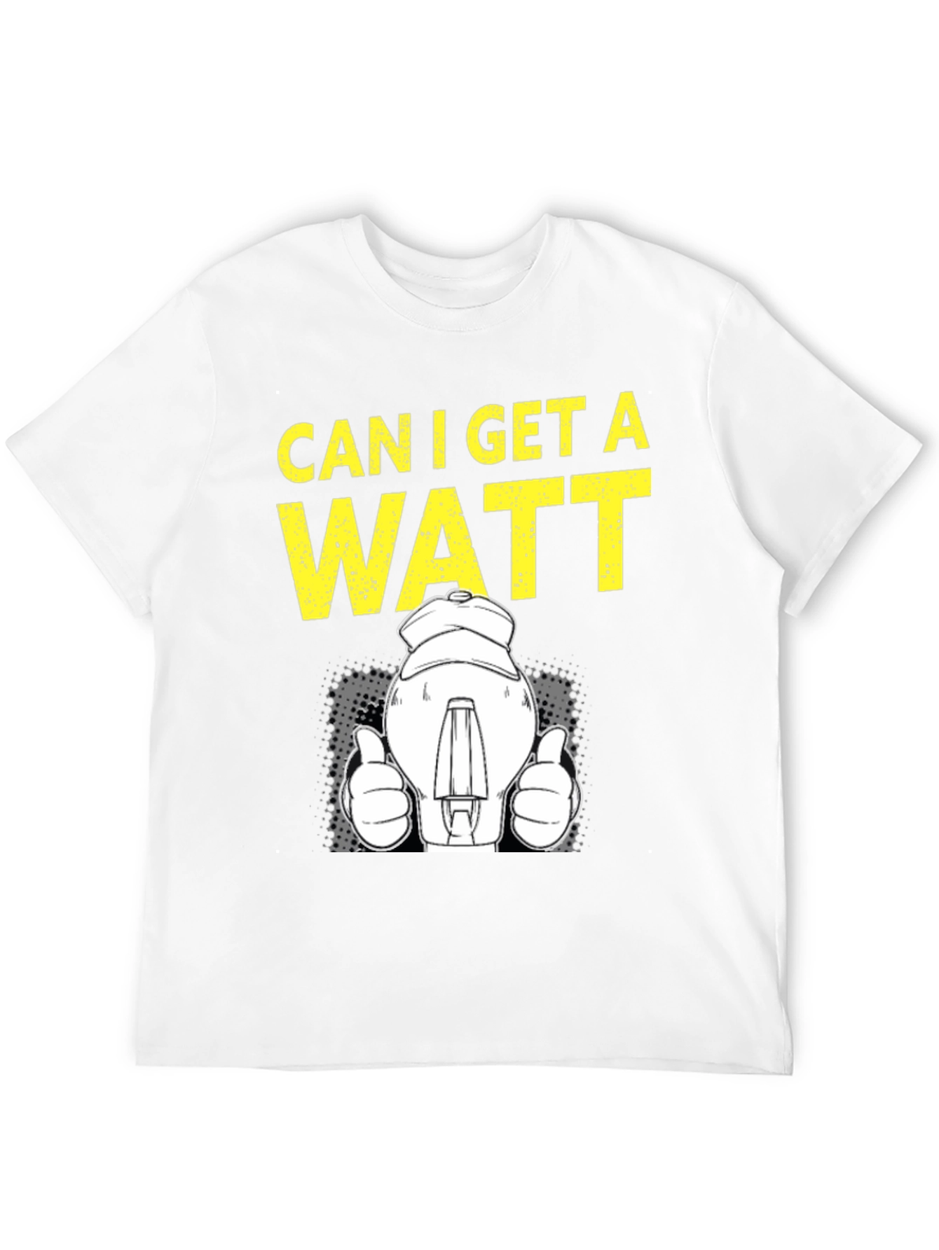 Black Can I Get A Watt T-Shirt, Electrician Humor Tee view 12