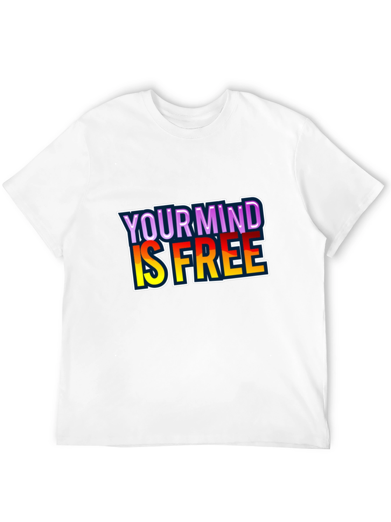Black Your Mind Is Free Black T-Shirt view 12
