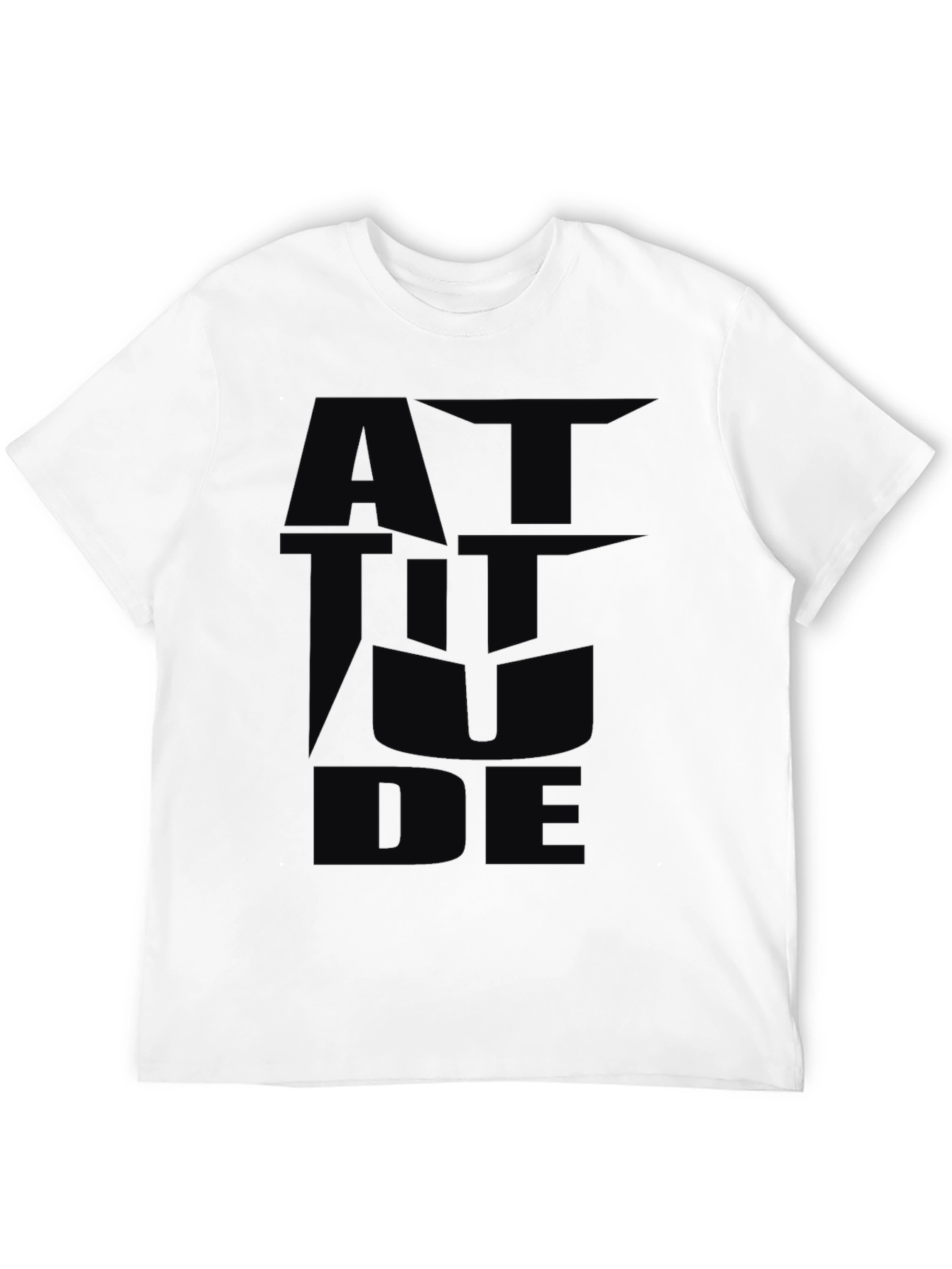 Black Attitude Graphic Black T-Shirt view 12