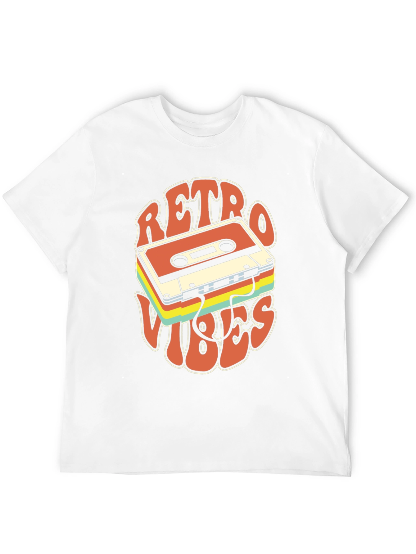 Black Retro Vibes Cassette T-Shirt view 12