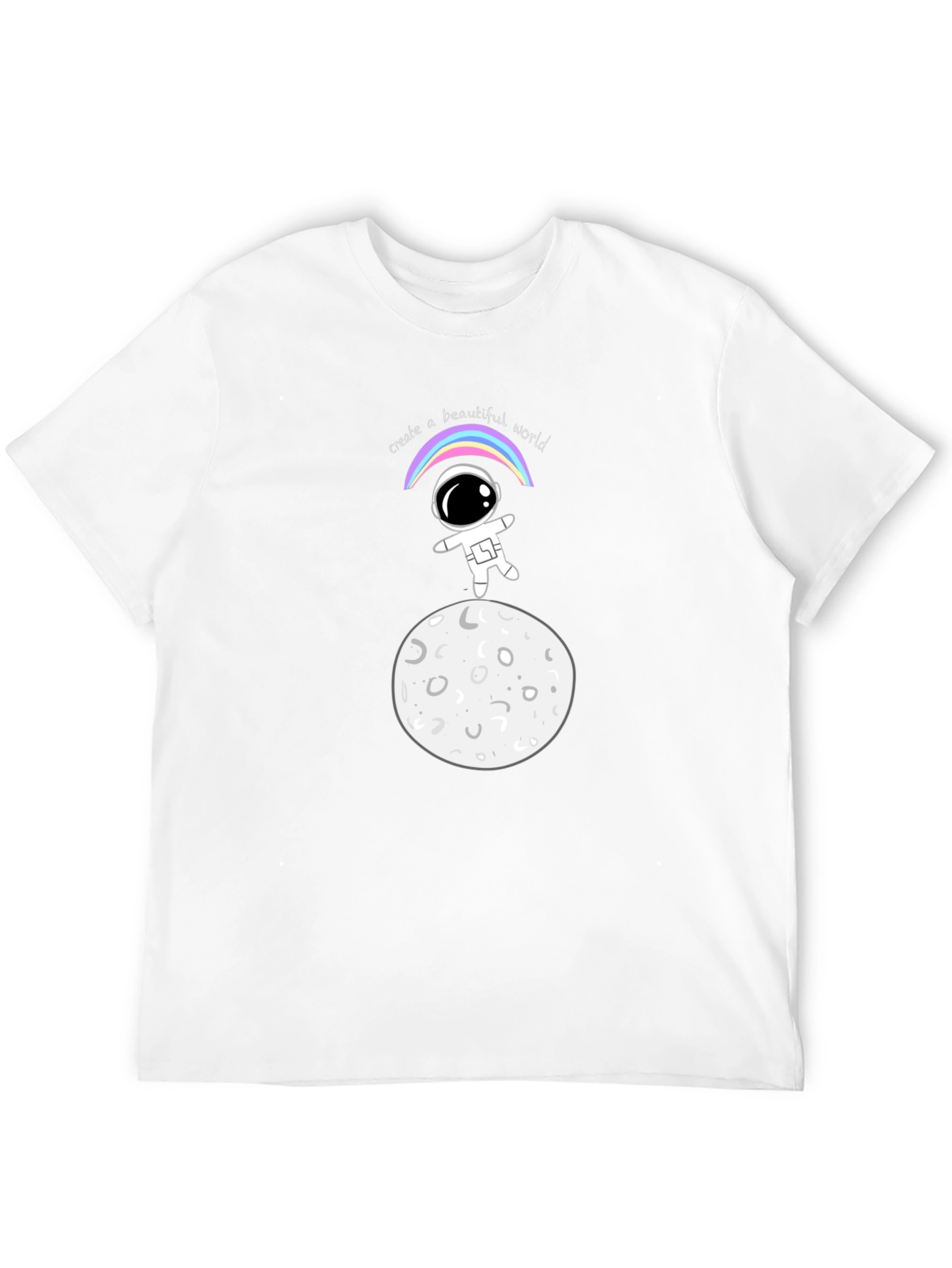 Black Astronaut Moon Landing Graphic Tee - Unisex view 12