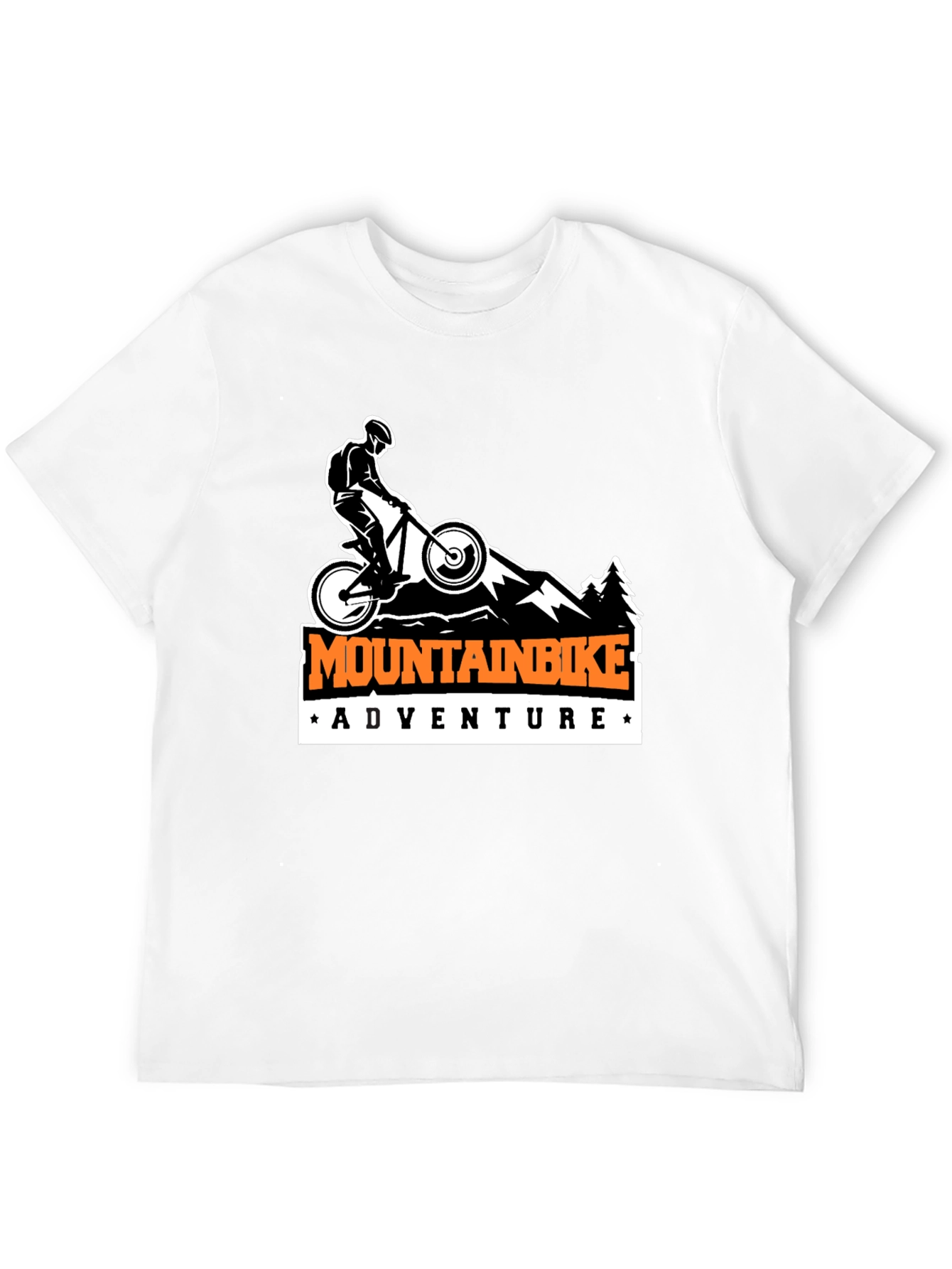 Black Mountain Bike Adventure T-Shirt - Black view 12