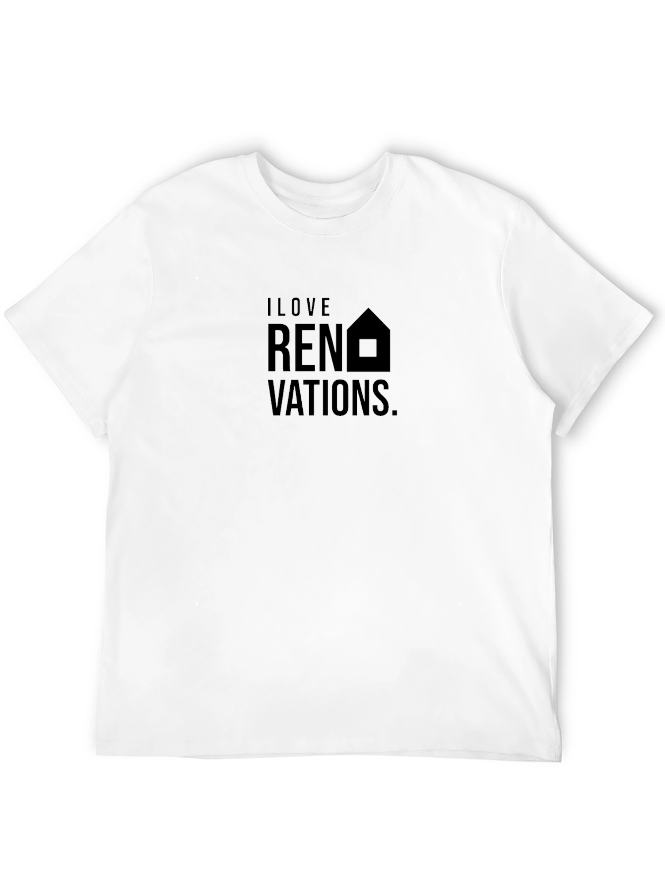 Black I Love Renovations Black Crew Neck T-Shirt view 12