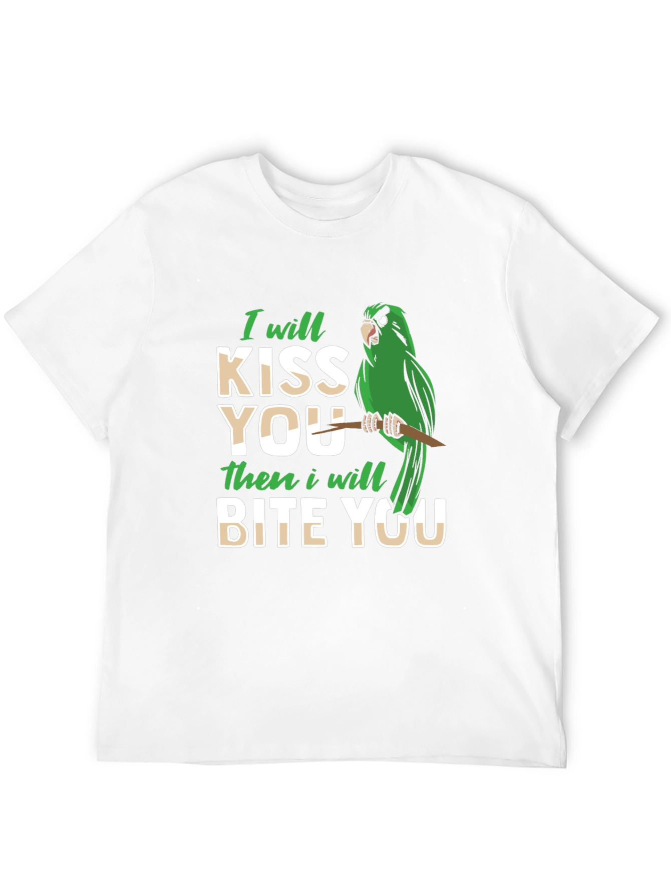 Black I Will Kiss You Then Bite You T-Shirt view 12