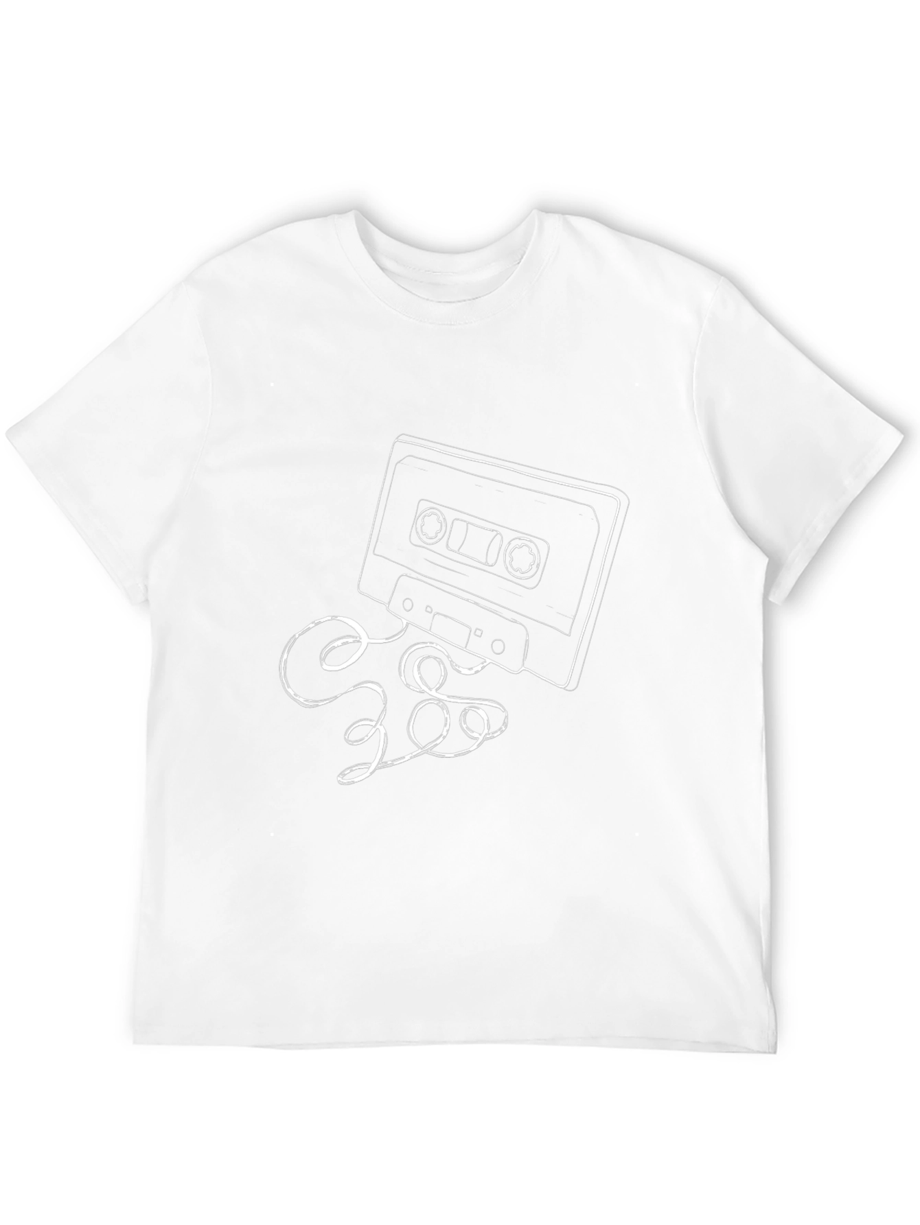Black Retro Cassette Tape Graphic T-Shirt view 12