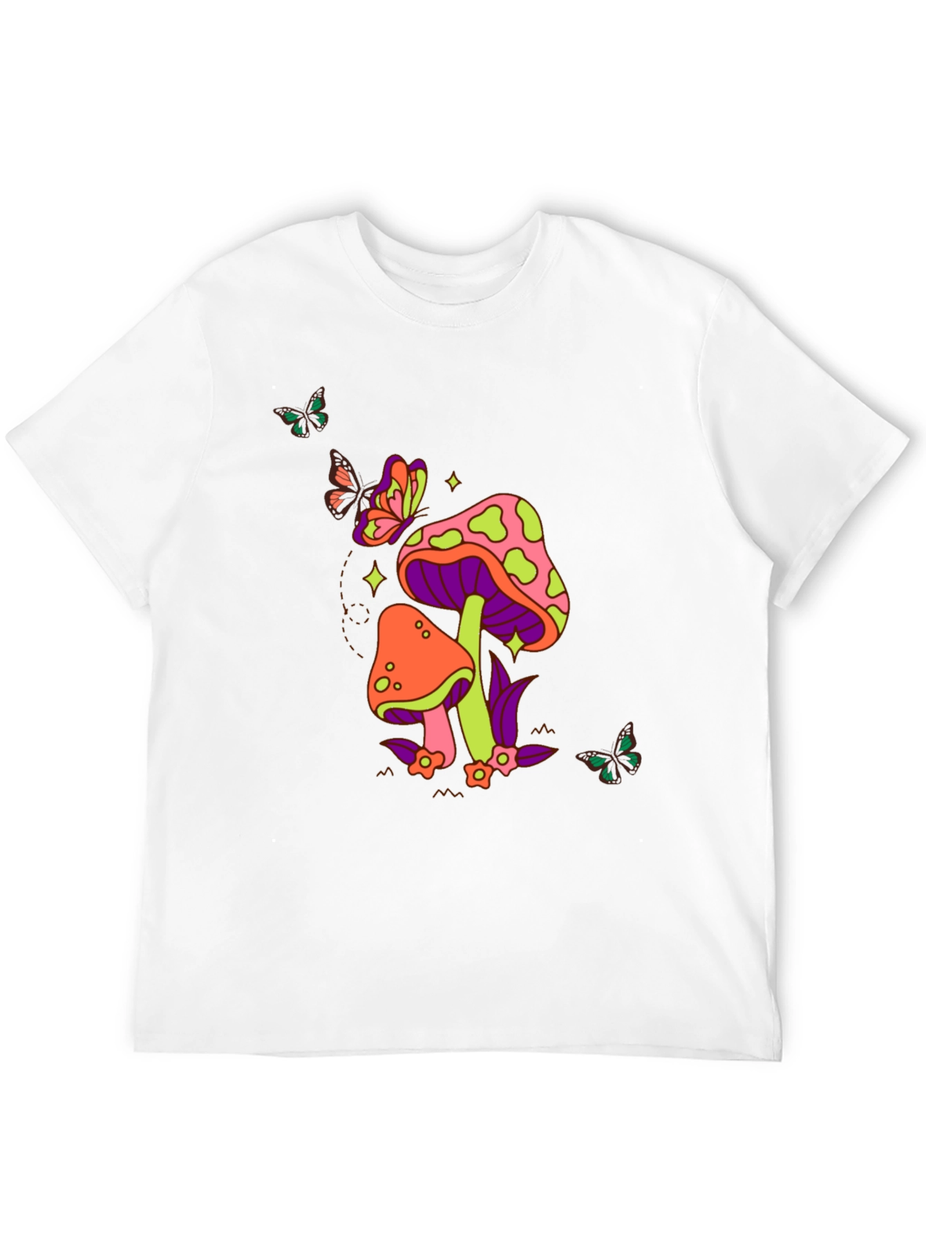 Black Groovy Mushroom T-Shirt view 12