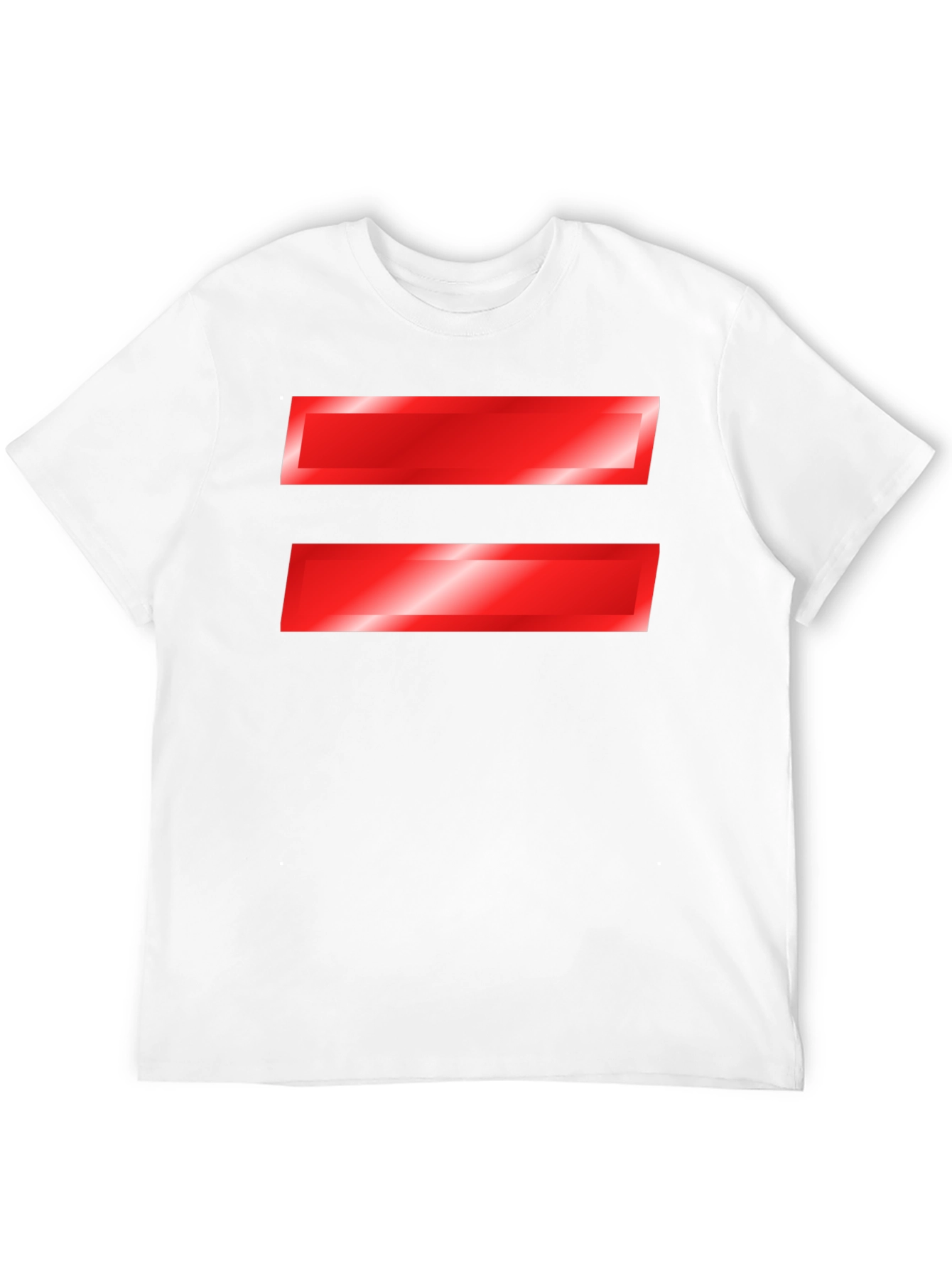 Black Equality Symbol T-Shirt - Bold Red Graphic Tee view 12