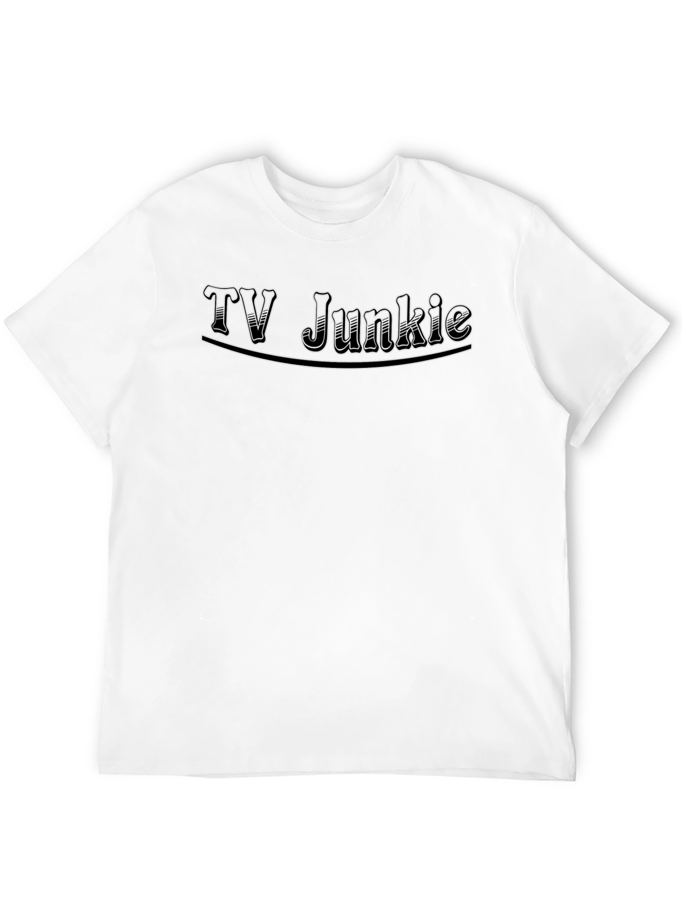 Black TV Junkie Black T-Shirt - Graphic Tee view 12