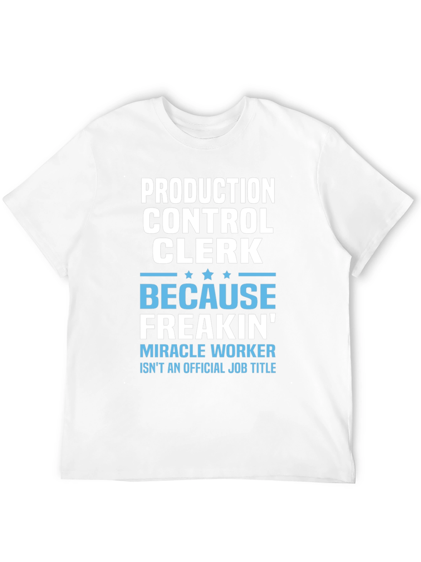 Black Production Control Clerk T-Shirt view 12