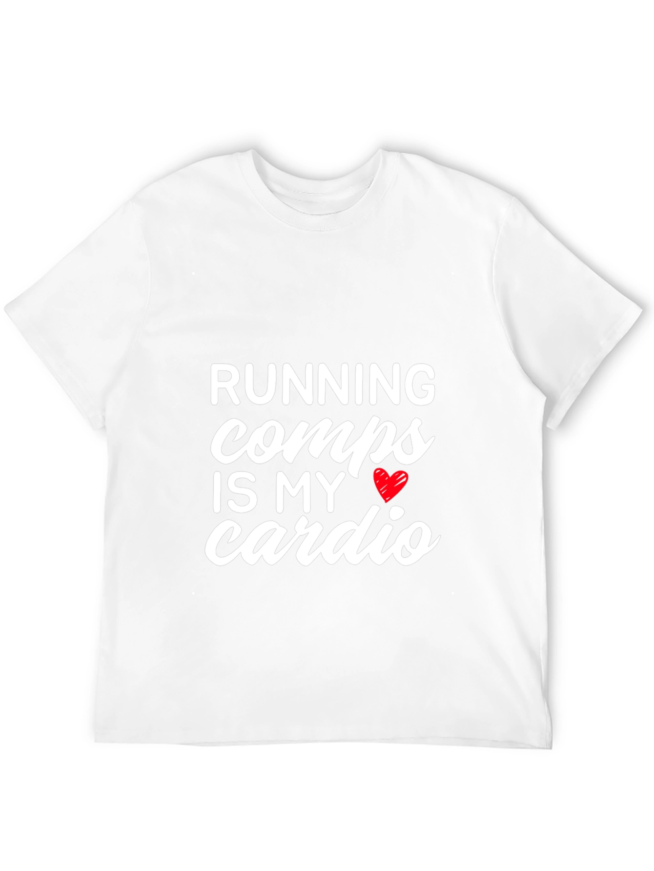 Black Running Comps is My Cardio Black Graphic Tee view 12
