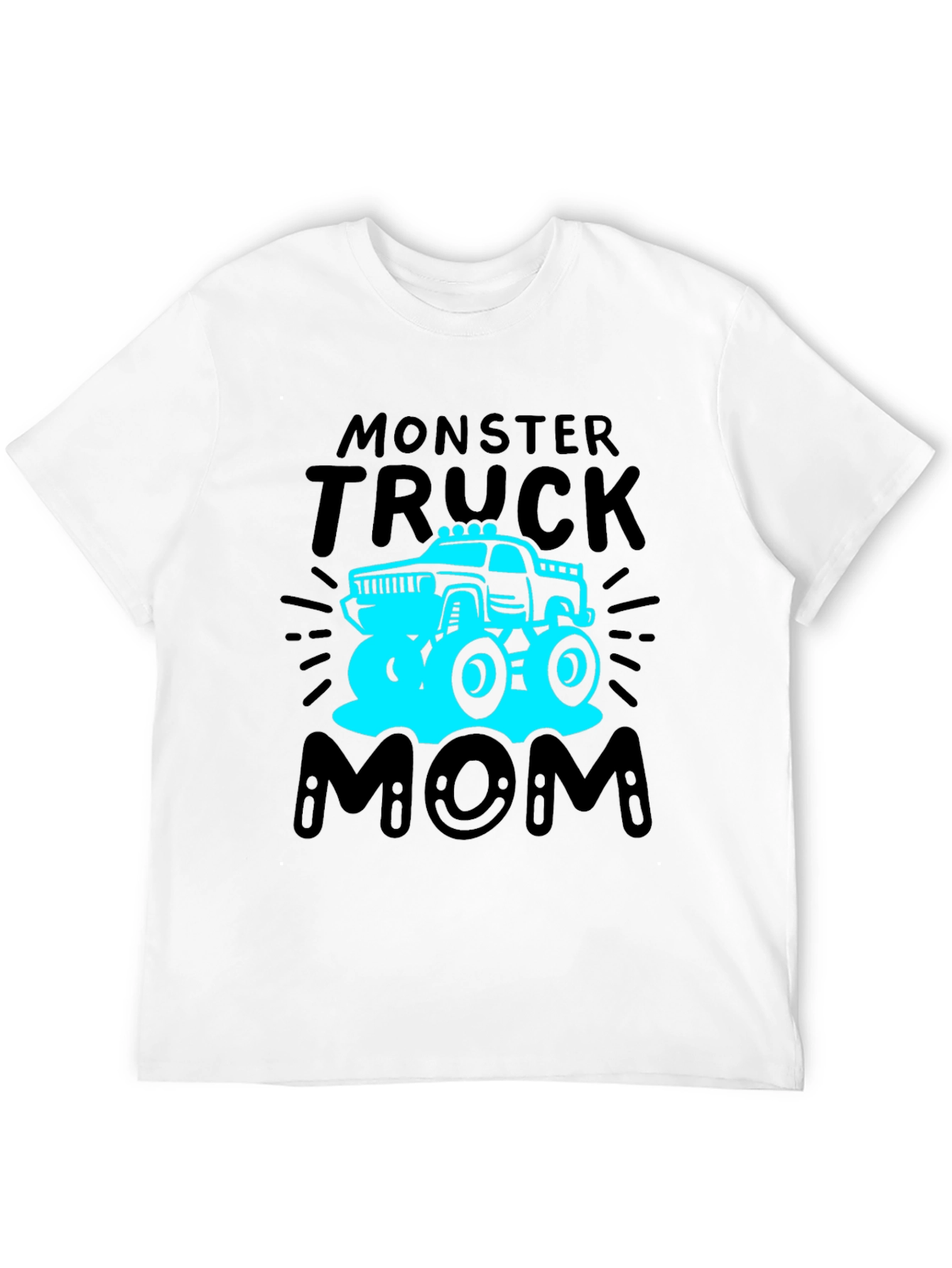 Black Monster Truck Mom T-Shirt view 12