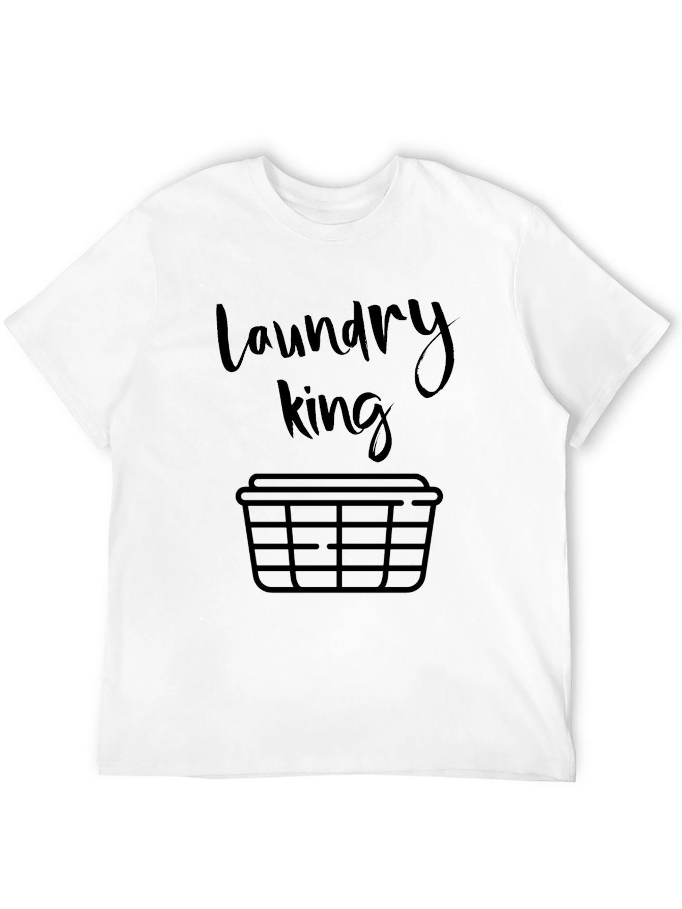 Black Laundry King Graphic T-Shirt - Funny Men's Tee view 12