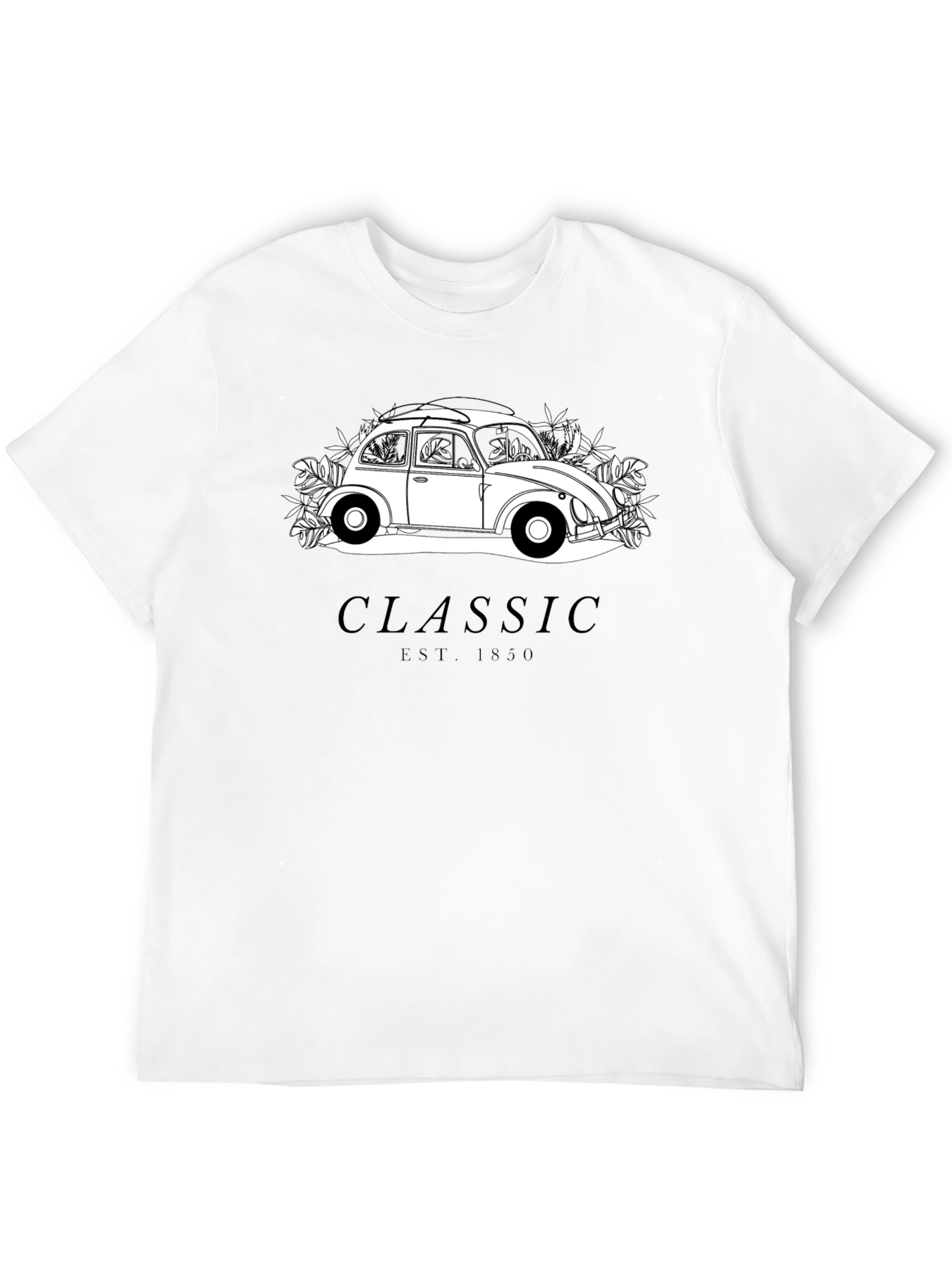 Black Classic Car Graphic T-Shirt - Black view 12