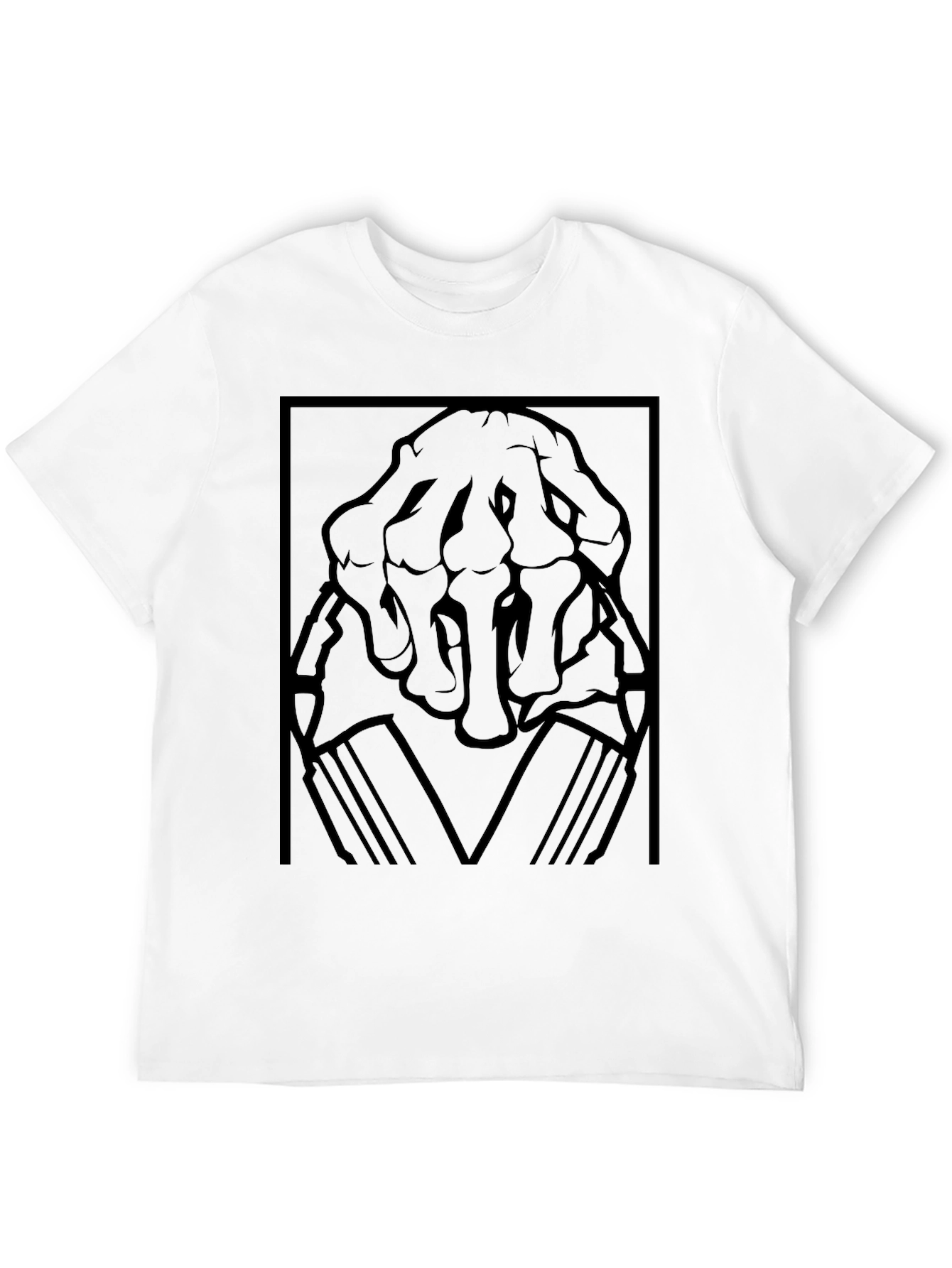 Black Abstract Graphic Print Black T-Shirt view 12