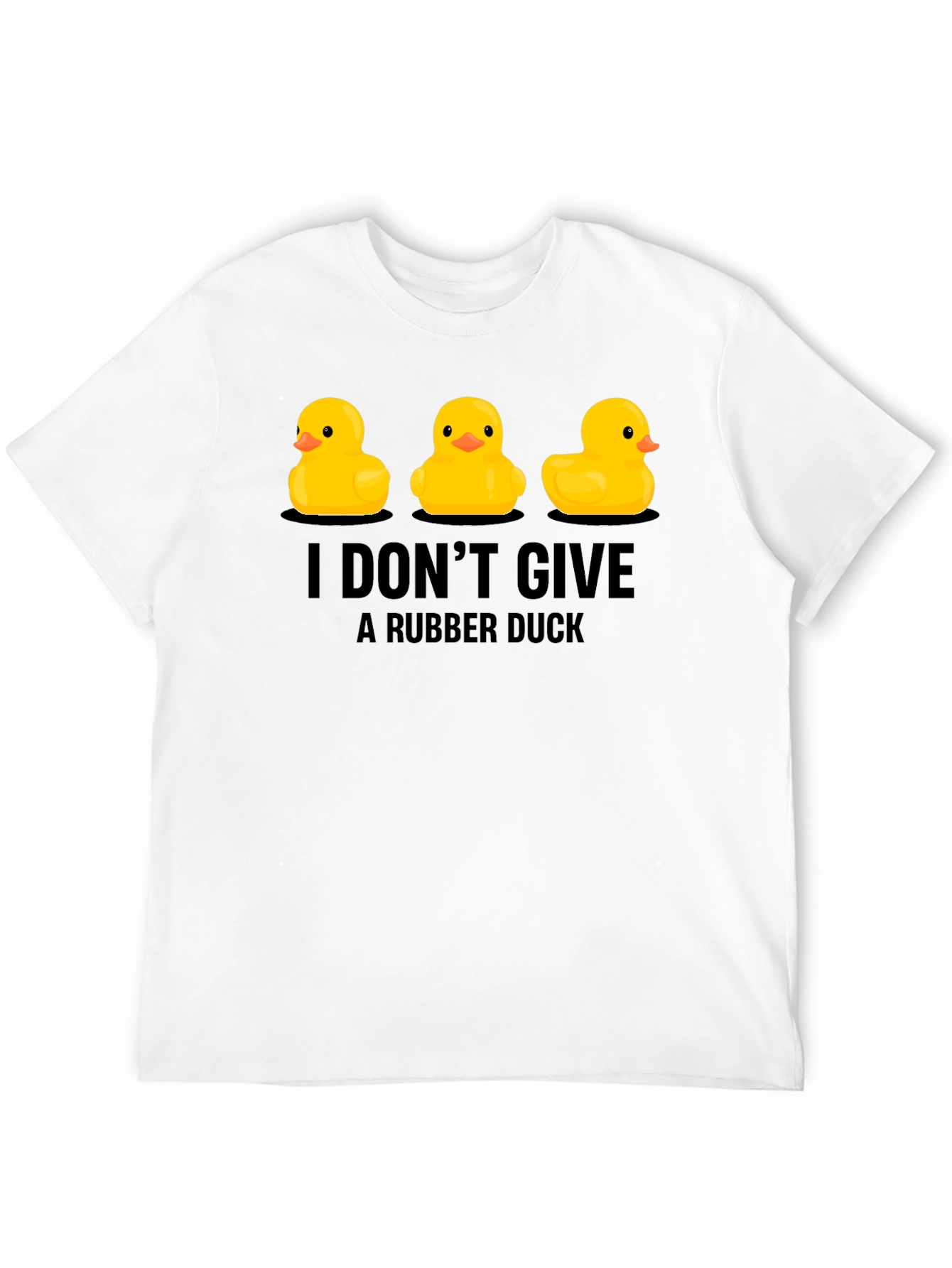 Black Rubber Duck T-Shirt: I Don't Give a Duck! view 12