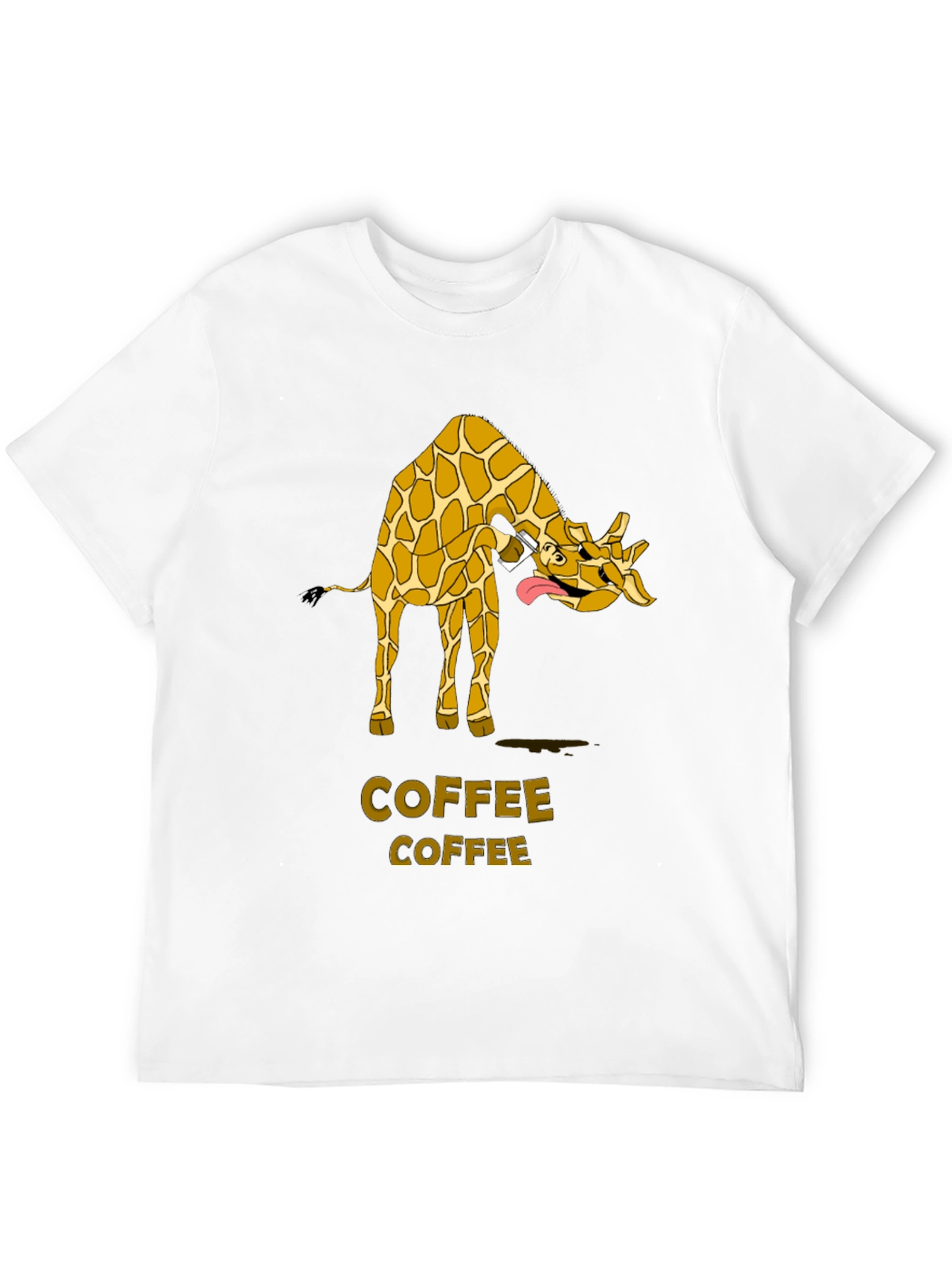 Black Giraffe Coffee Lover T-Shirt view 12