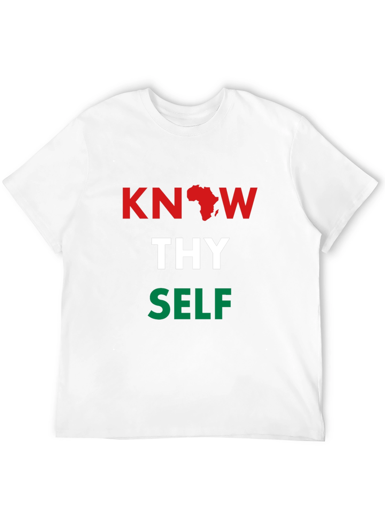 Black Know Thy Self T-Shirt - Pan African Colors view 12