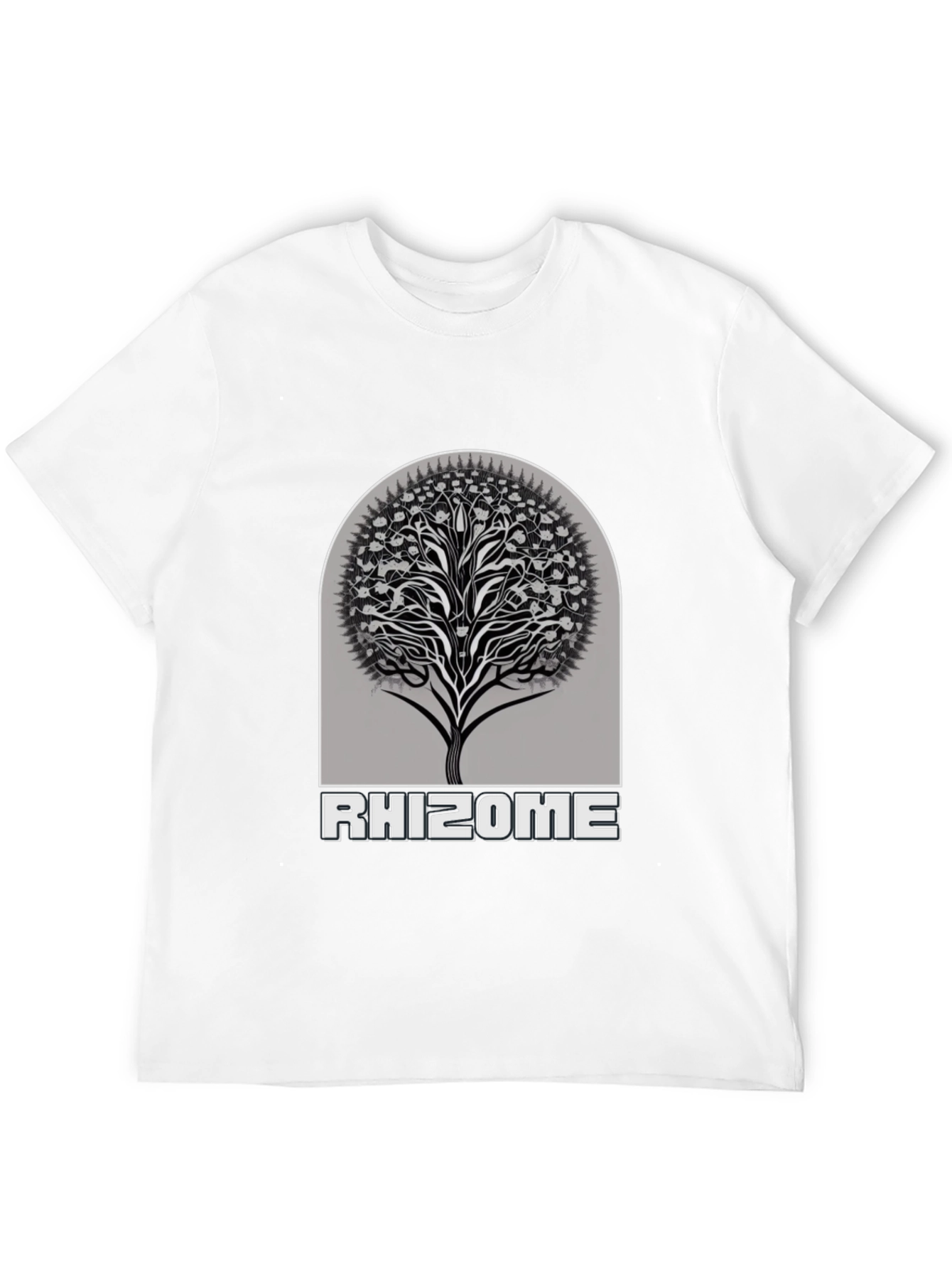 Black Rhizome Tree Graphic T-Shirt - Stylish & Unique view 12