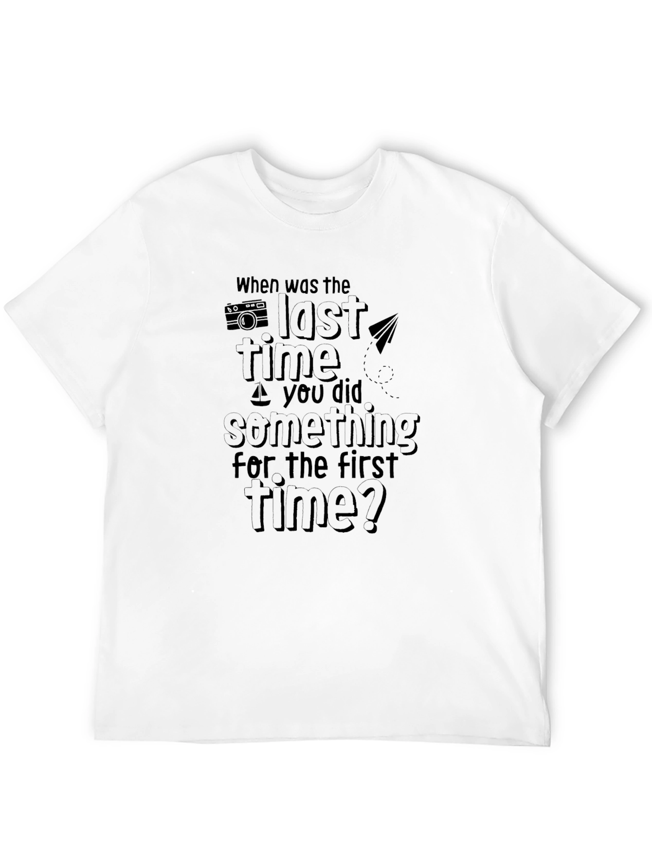 Black Inspirational T-Shirt - First Time Experiences view 12