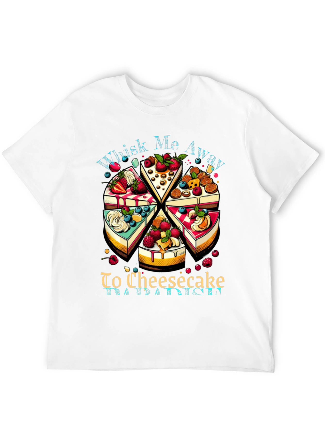 Black Whisk Me Away Cheesecake T-Shirt view 12