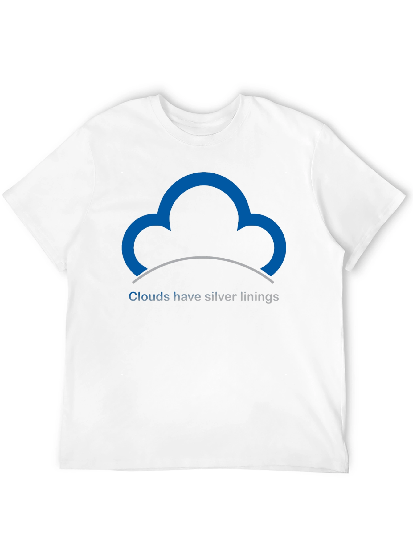 Black Optimistic Cloud T-Shirt - Silver Linings view 12