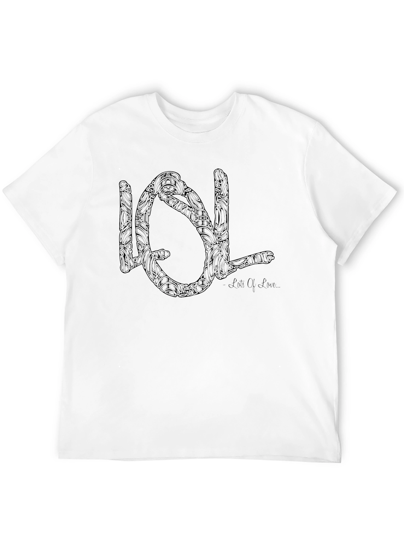 Black LOL Artistic Black Tee view 12