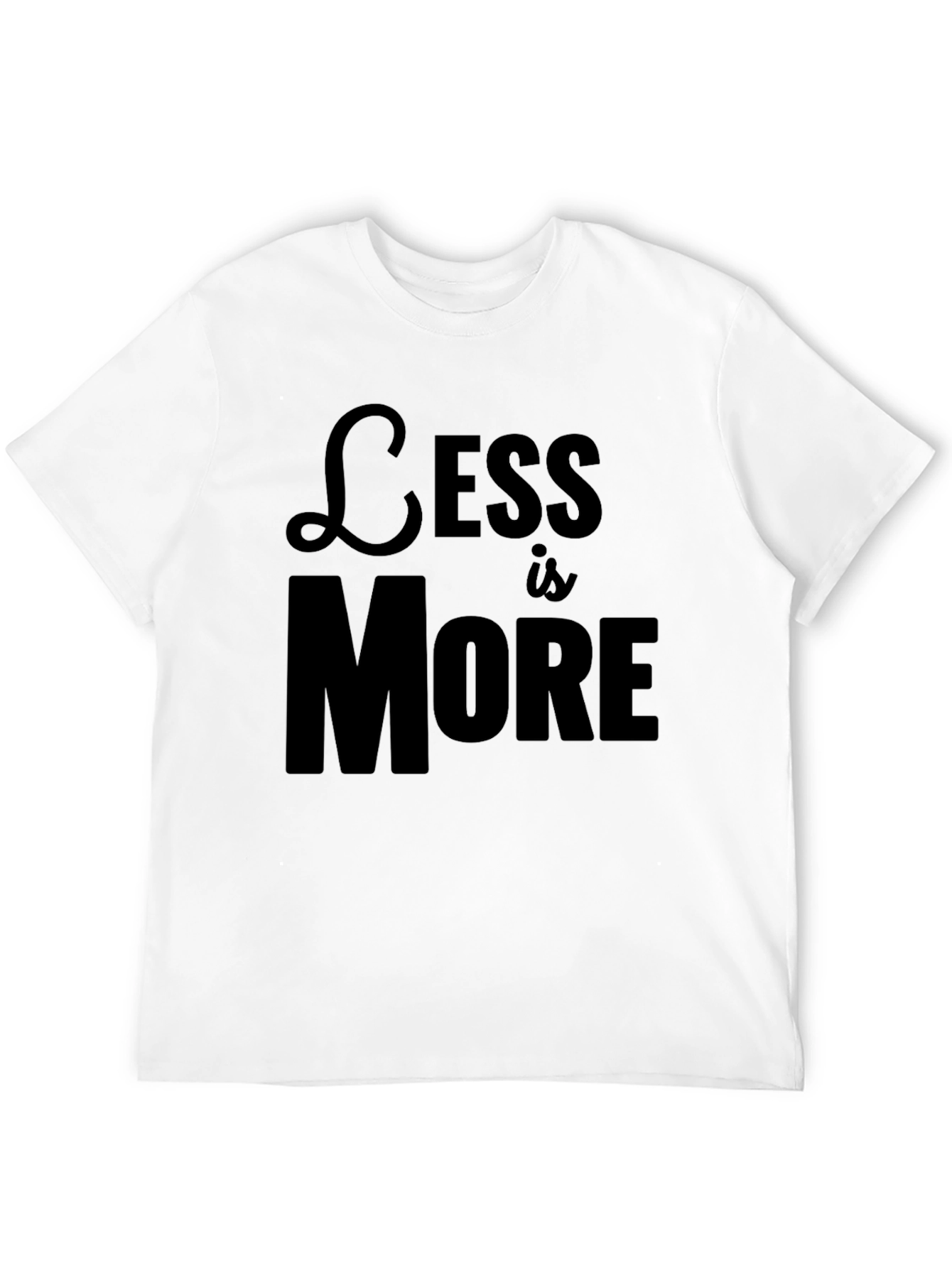 Black Less is More Black Graphic Tee view 12