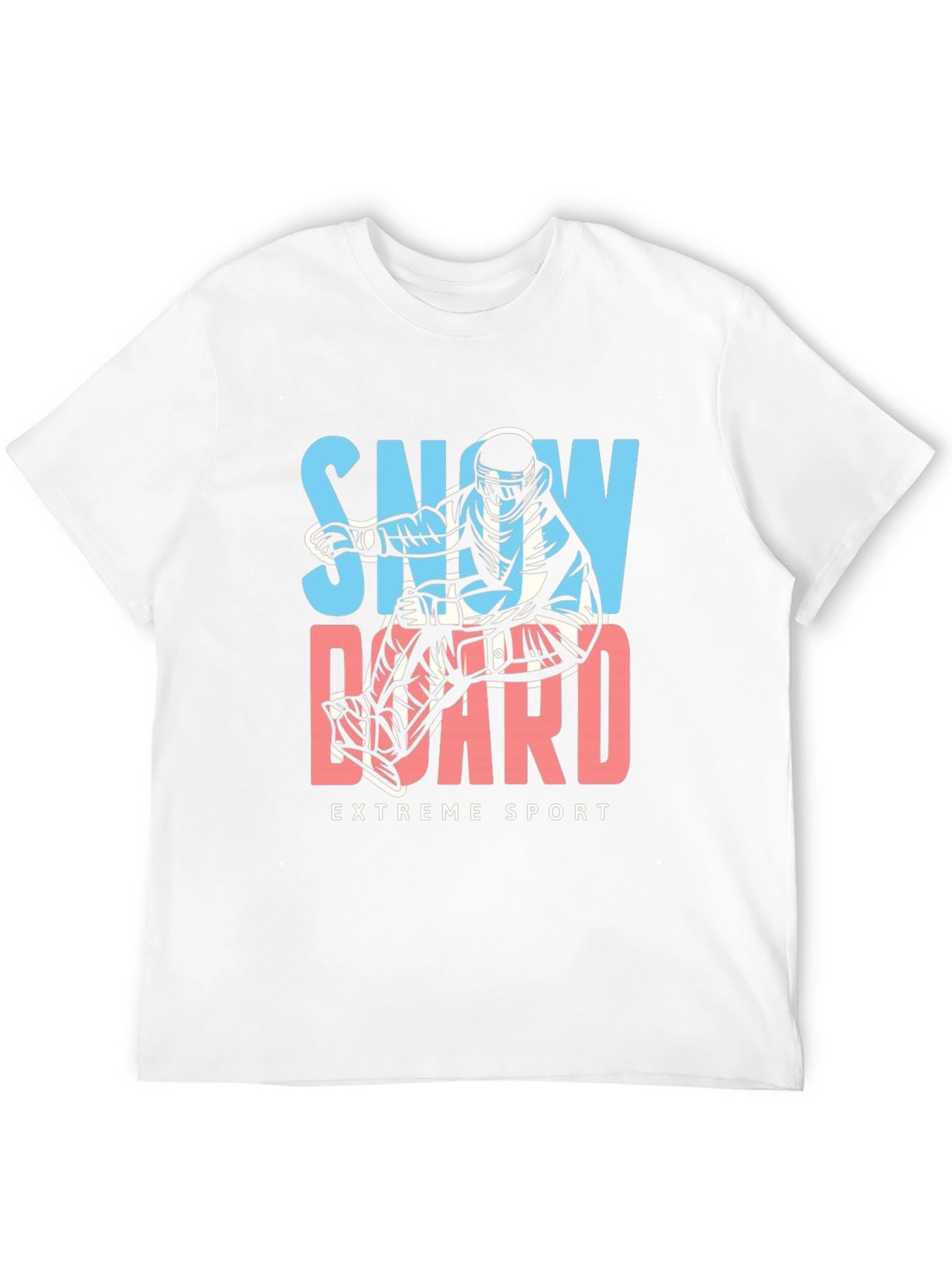 Black Snowboard Extreme Sport Graphic Tee view 12
