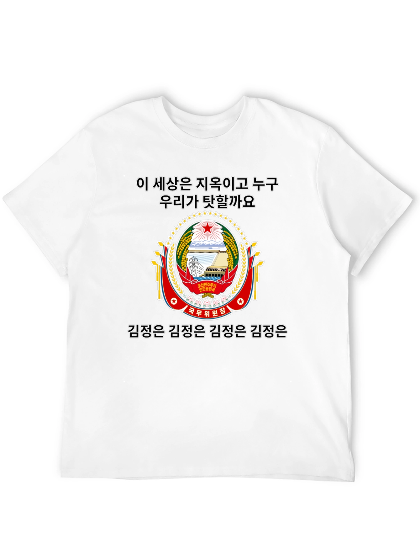 Black North Korean Inspired Graphic Tee view 12