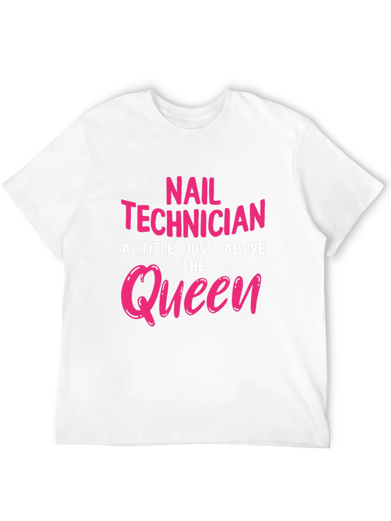 Black Nail Technician Queen Graphic T-Shirt view 12