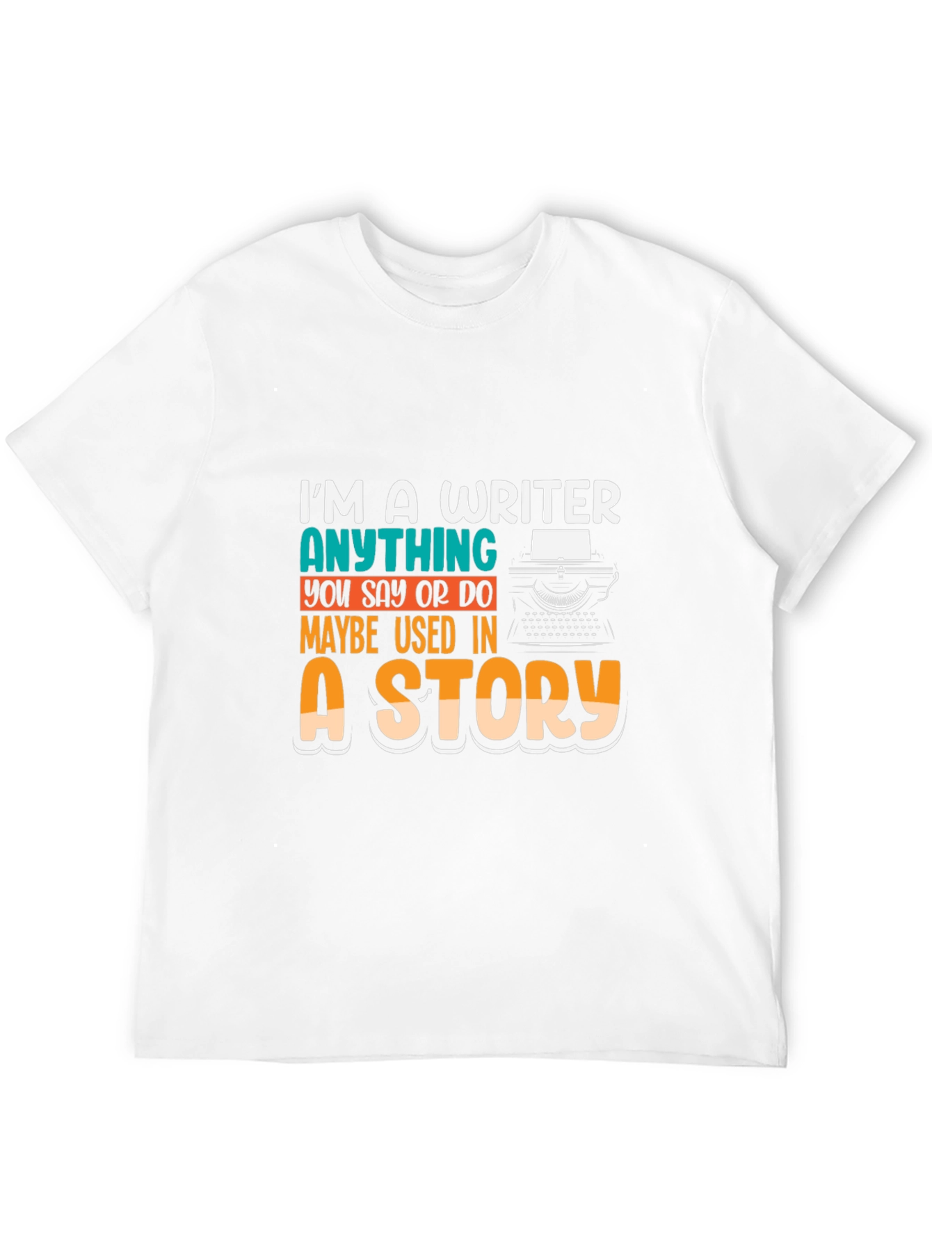 Black Writer Novelty Graphic T-Shirt view 12