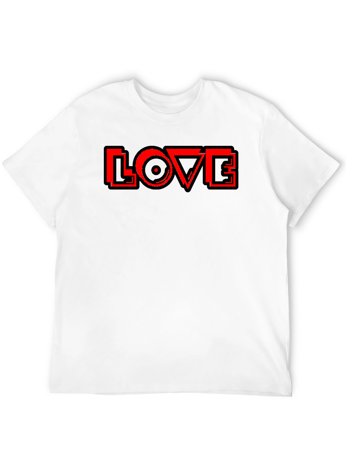 Black Love Record Graphic Tee - Black T-Shirt view 12
