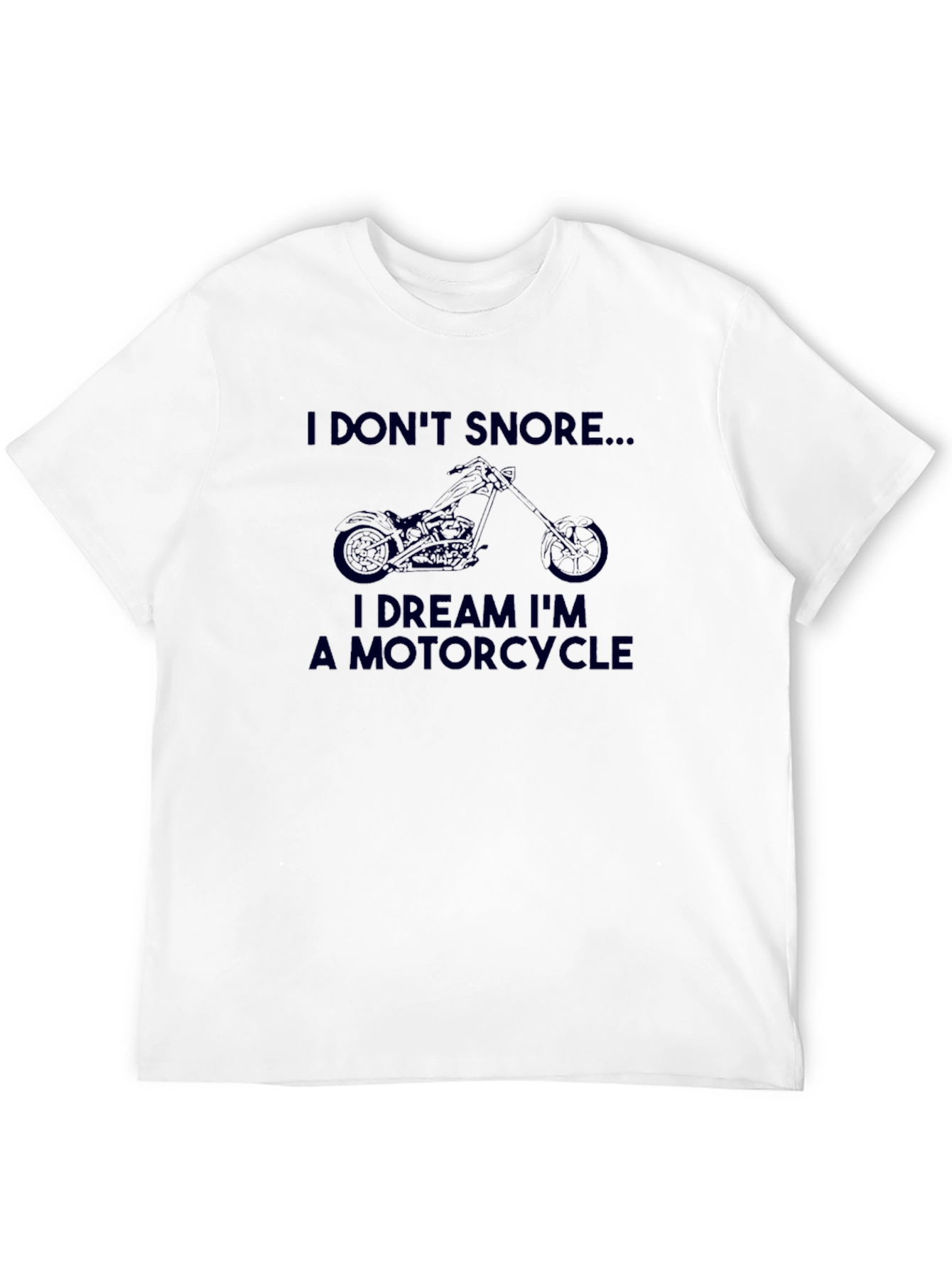 Black I DREAM I'M A MOTORCYCLE T-Shirt view 12