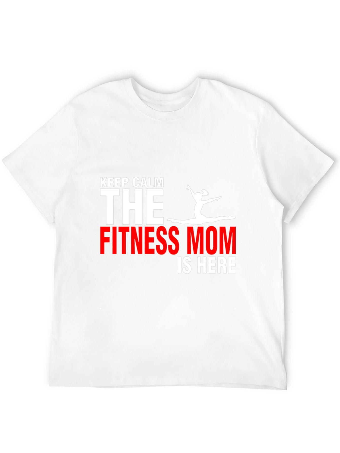 Black Fitness Mom T-Shirt - Keep Calm Gym Motivation view 12