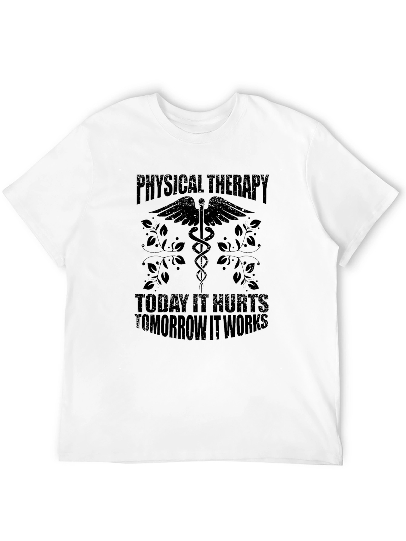 Black Physical Therapy Tee - Today It Hurts, Tomorrow It Works view 12
