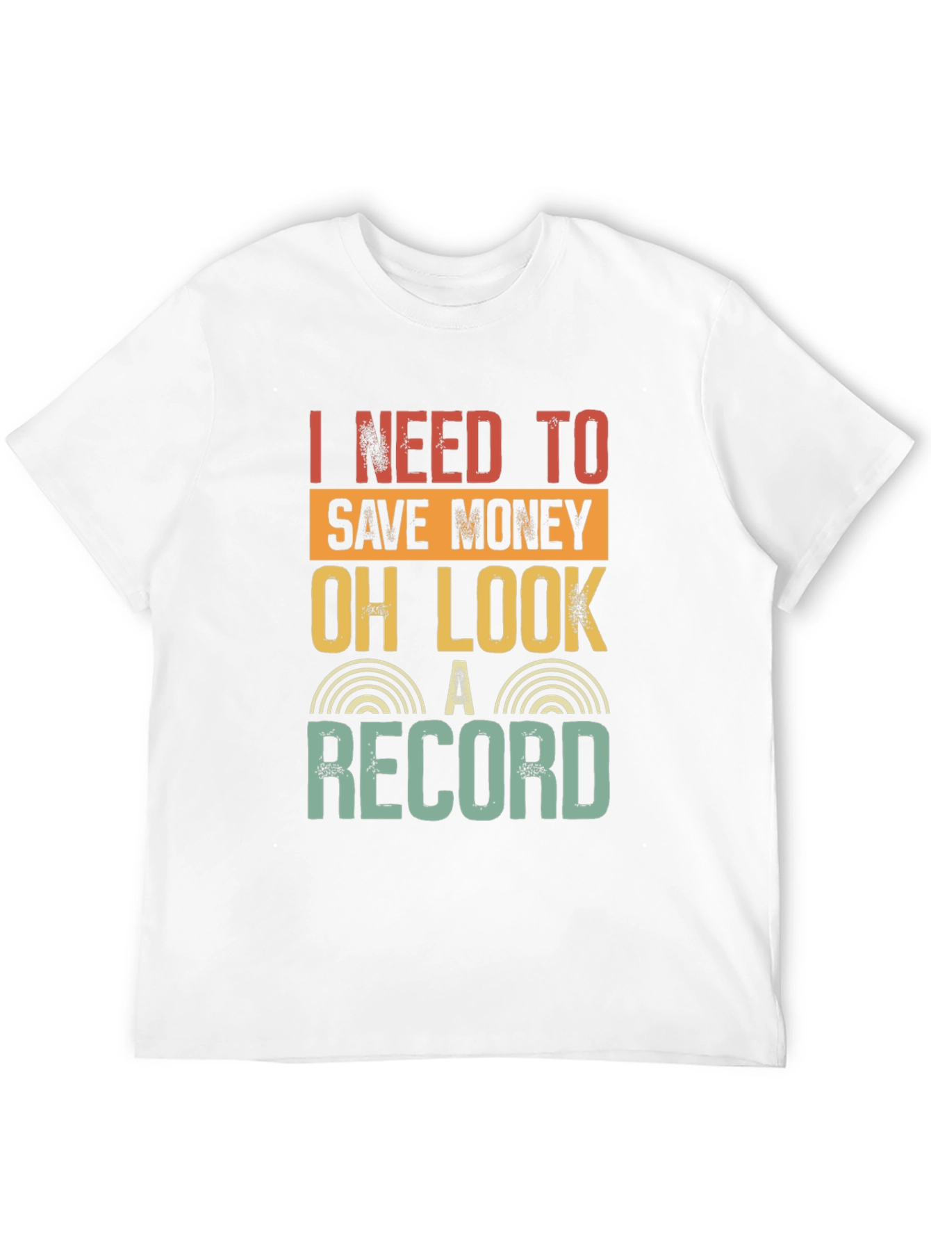 Black Funny Record Collector T-Shirt - I Need To Save Money view 12
