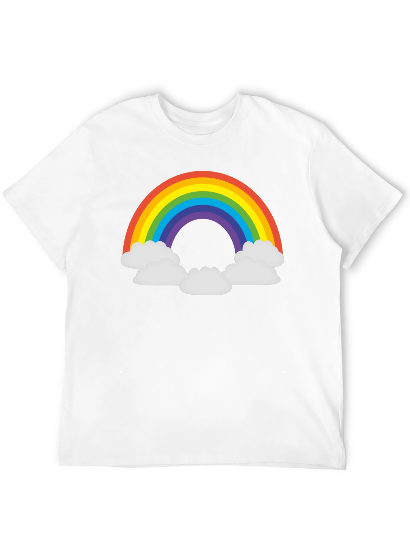 Black Rainbow Cloud T-Shirt - Black Graphic Tee view 12