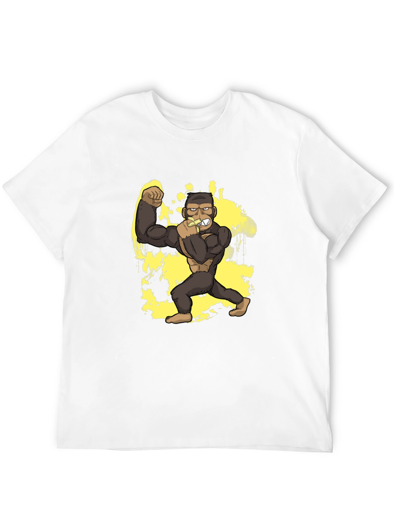 Black Gorilla Banana T-Shirt - Black Graphic Tee view 12