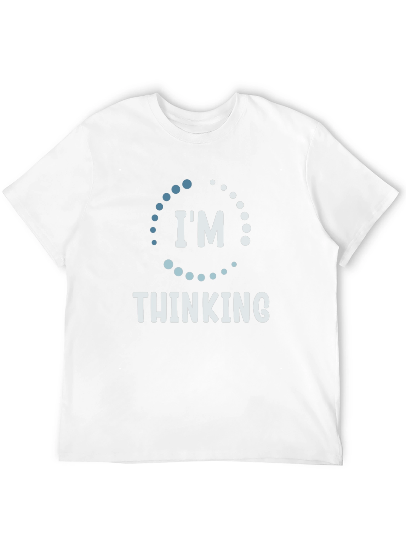Black I'm Thinking Funny Graphic T-Shirt - Soft Cotton Tee view 12