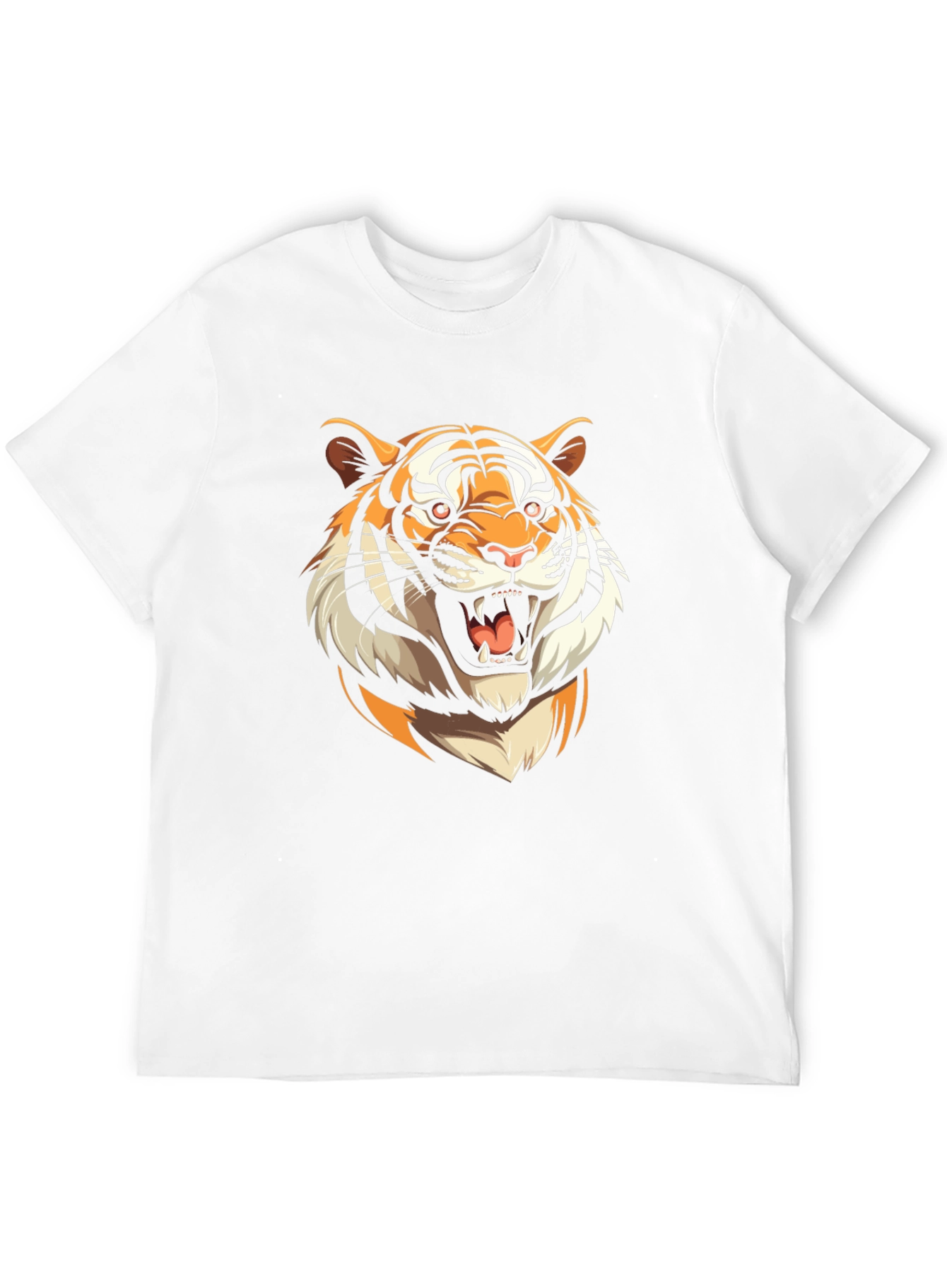 Black Tiger Graphic Tee - Bold Animal Print T-Shirt view 12