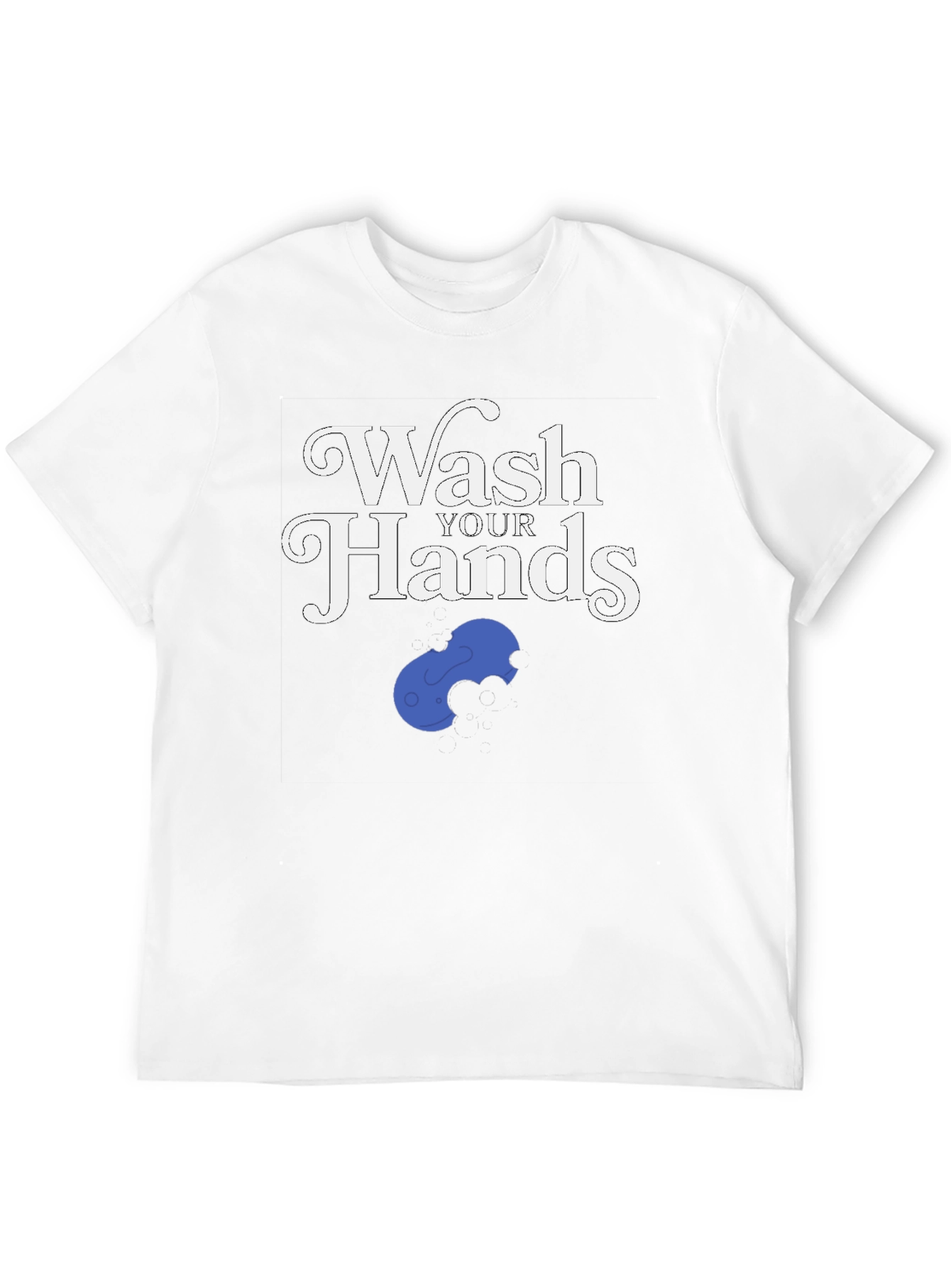 Black Wash Your Hands Funny T-Shirt view 12
