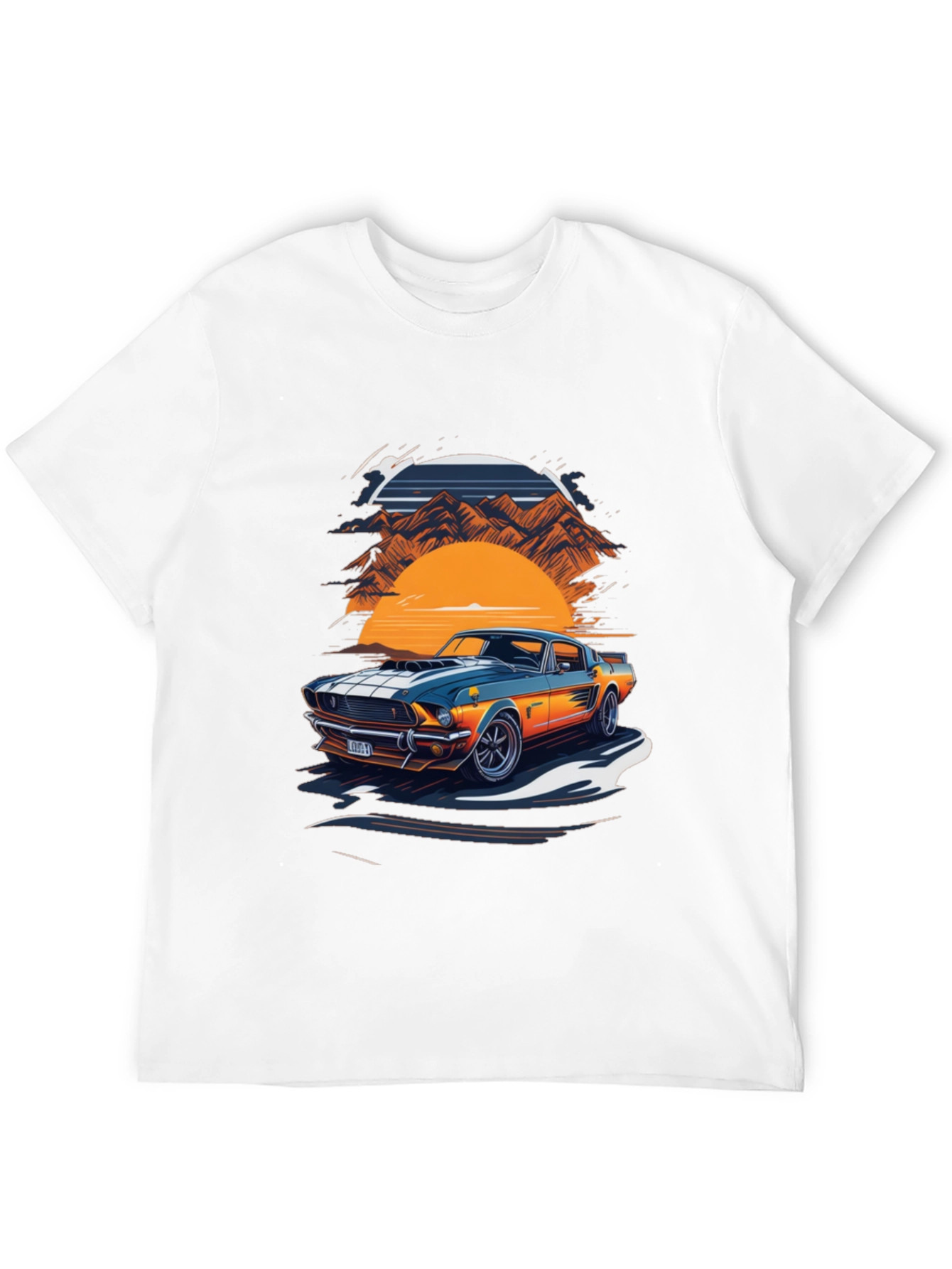Retro Car Graphic Tee - Classic Style - 12