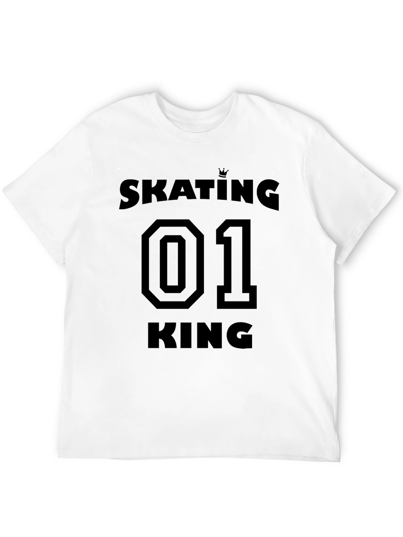 Black Skating 01 King T-Shirt - Stylish Black Graphic Tee view 12
