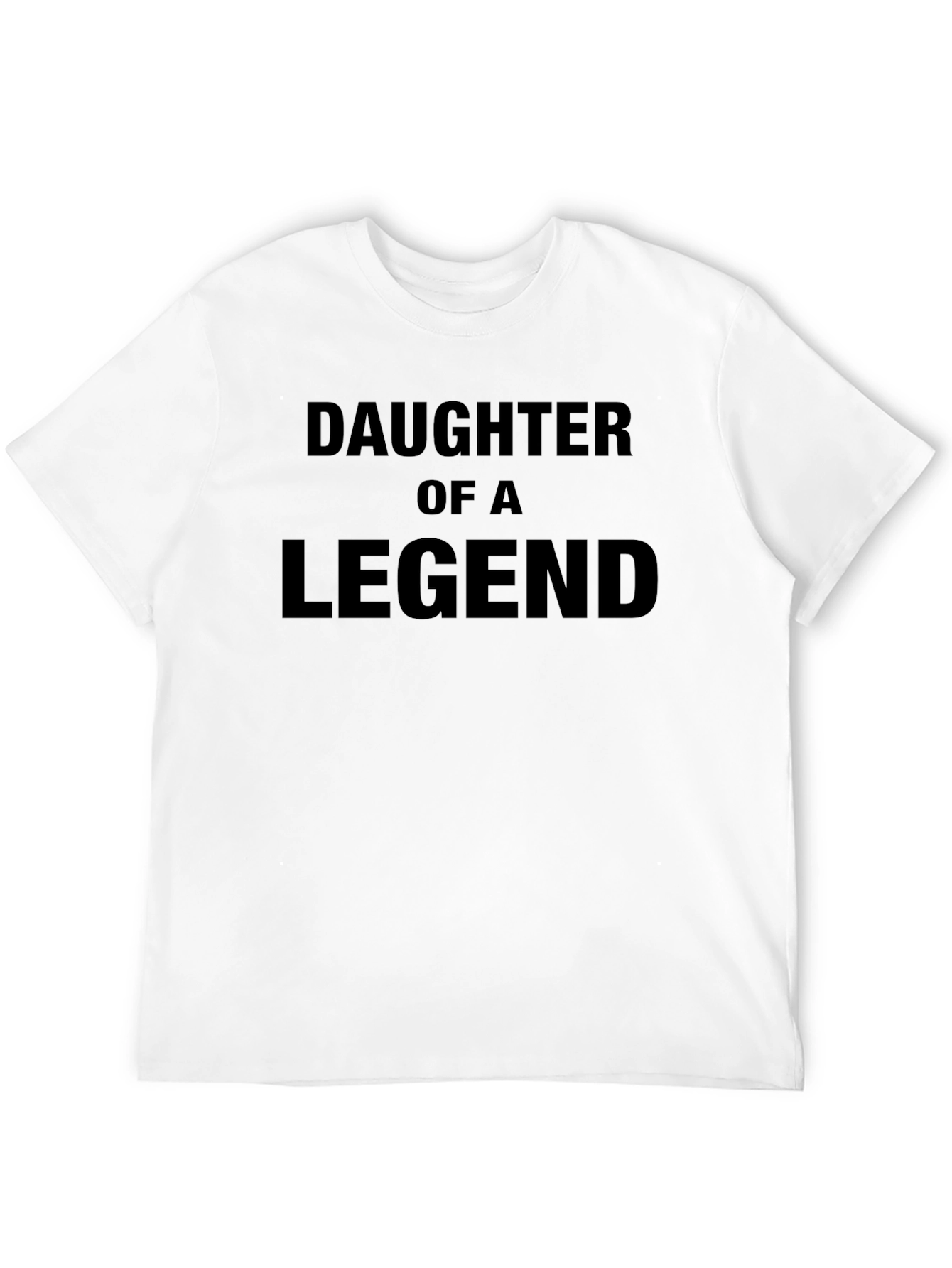 Black Daughter of a Legend Black Graphic T-Shirt view 12