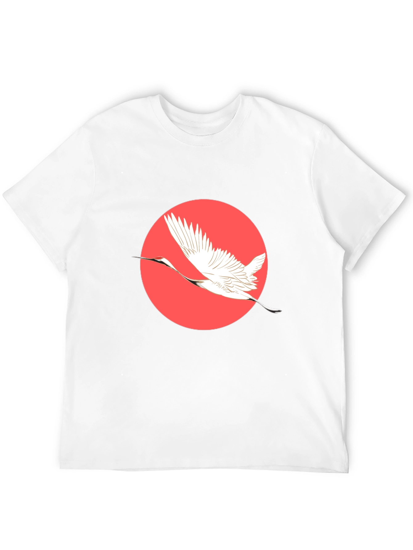 Crane Circle Graphic Tee - Short Sleeve Black T-Shirt - 12